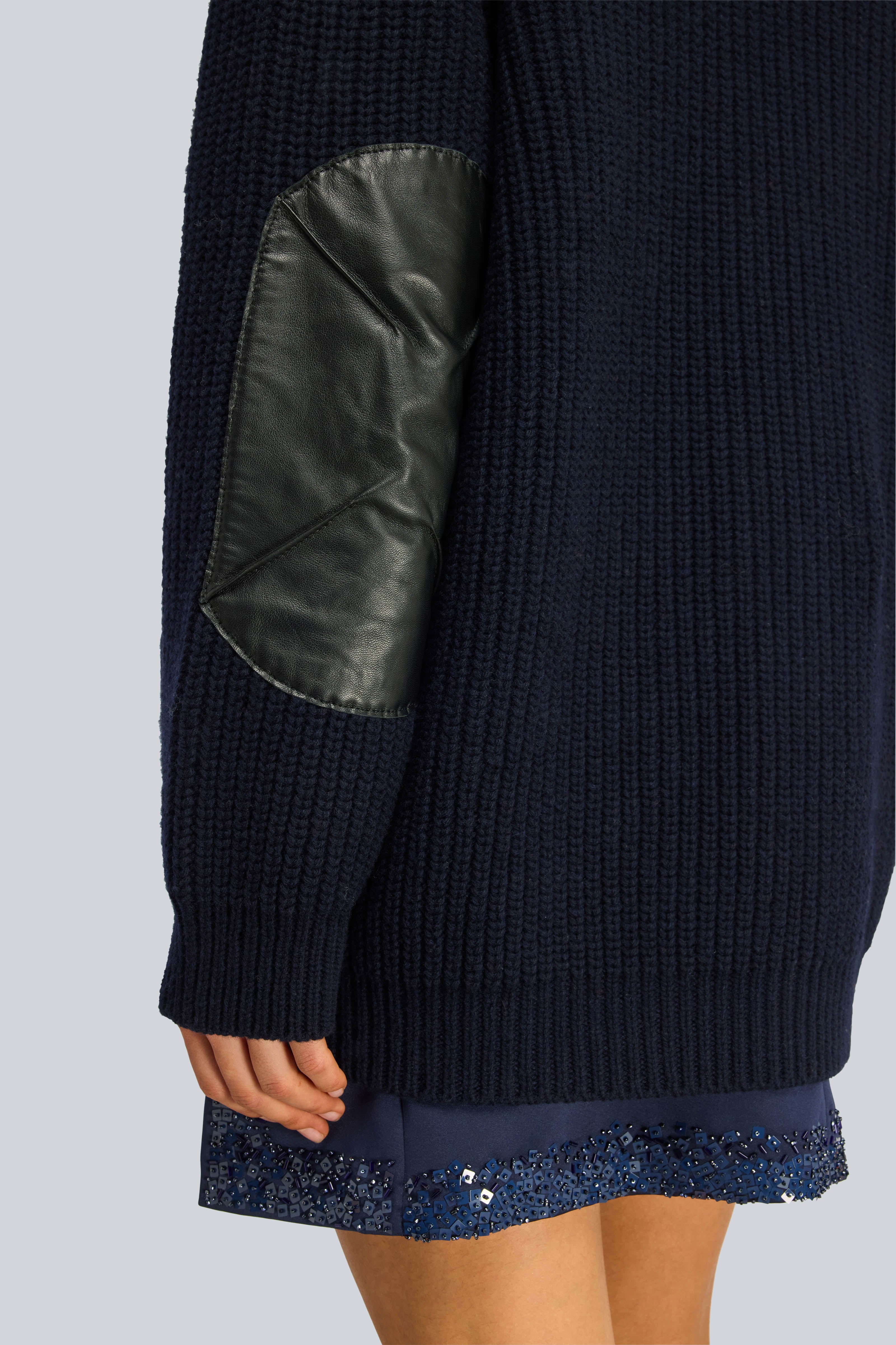 Semicouture Bessie bomber blu notte over punto pannocchia