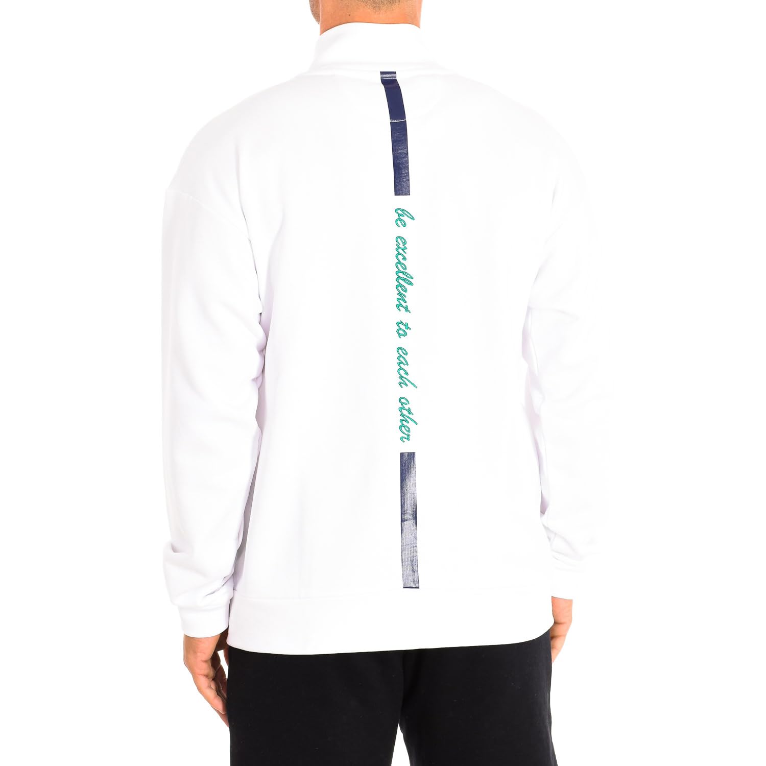 La Martina TMF601-FP533 felpa uomo con zip taglia S