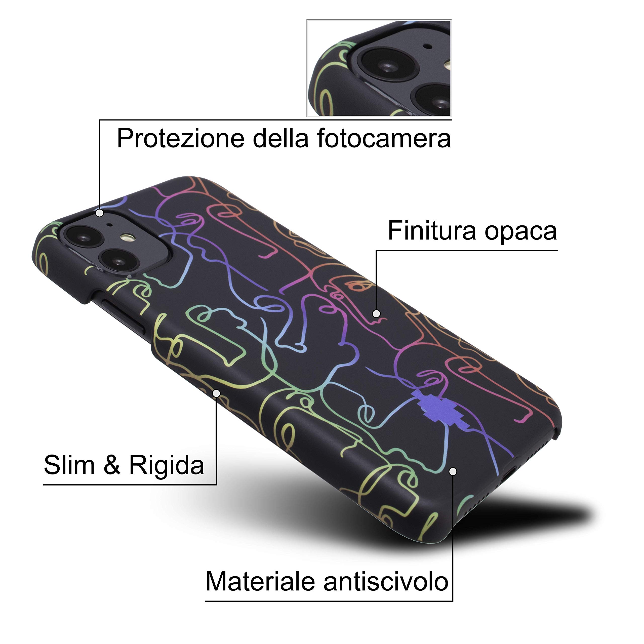 Marcelo Burlon County of Milan custodia iPhone 11 antiurto