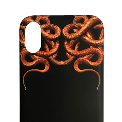 Marcelo Burlon Snake Gold cover iPhone X/XS antiscivolo