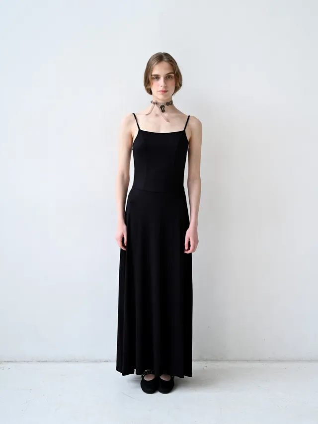 Giglio Tigrato Brigitte Dress I abito nero viscosa S-M