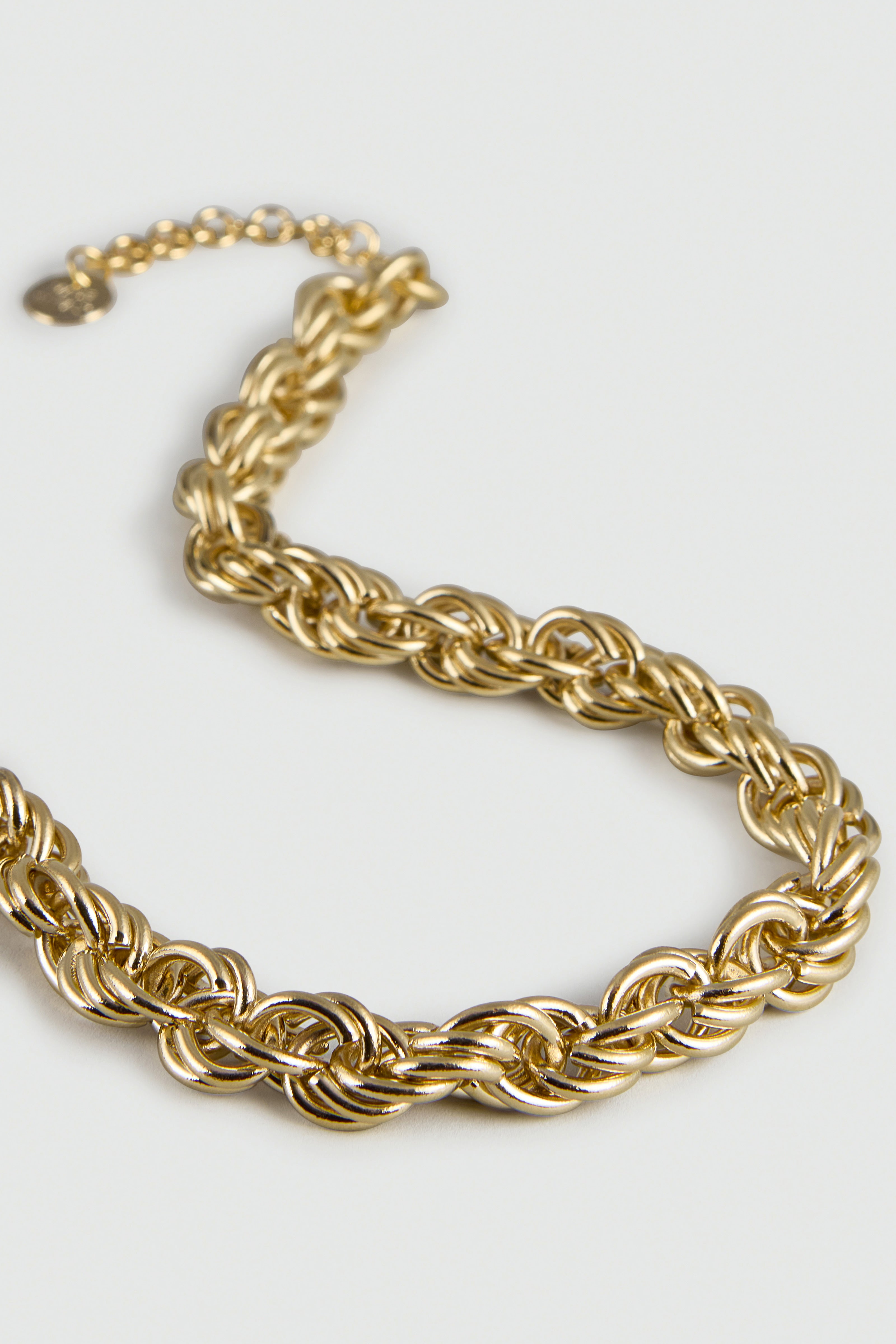 Semicouture Maddison collana catena a spirale oro