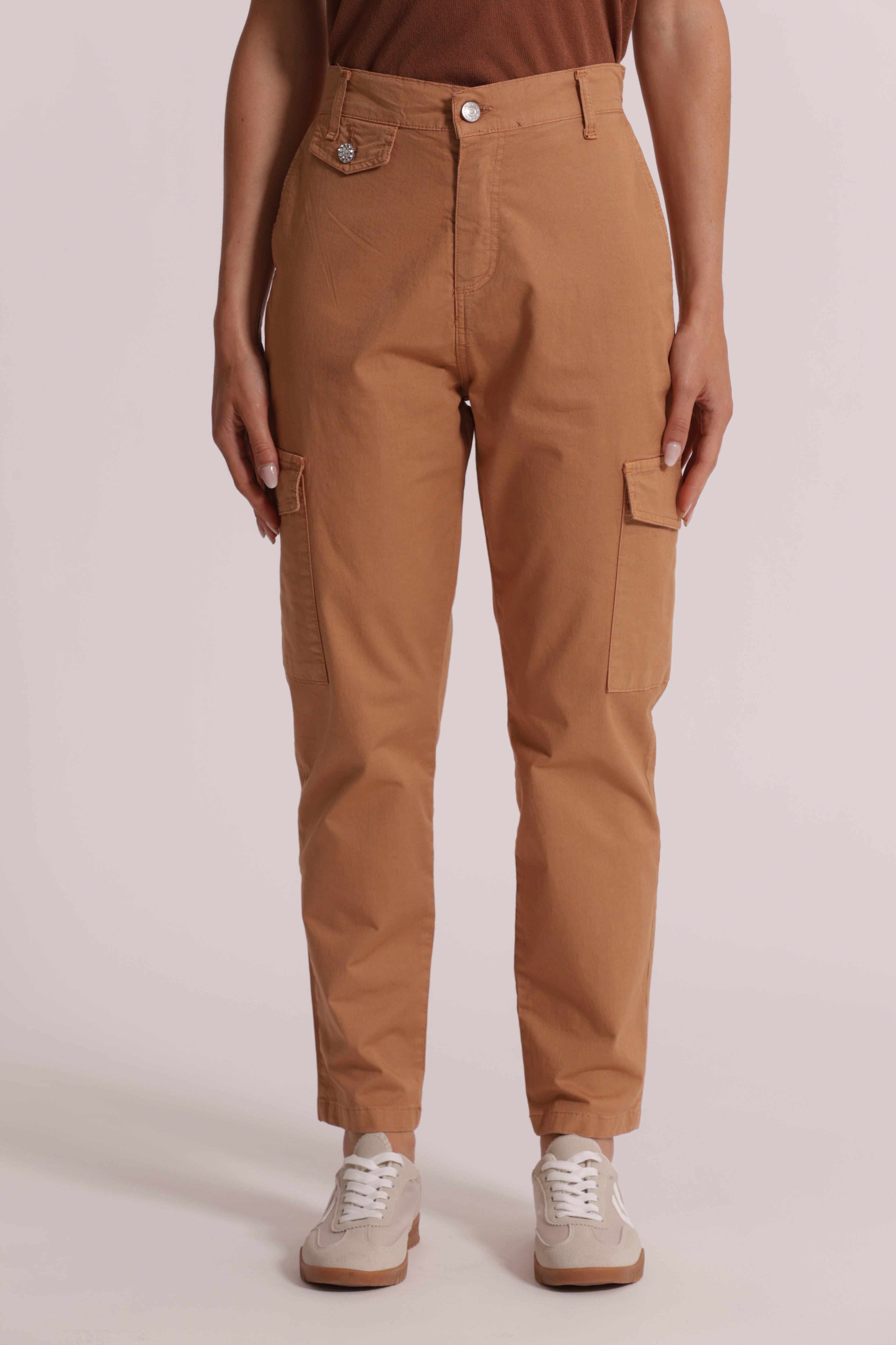 Mimi Mua pantalone tasconi bengalina burro