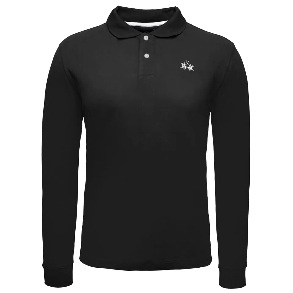 La Martina XMP004 Heavy Jersey Polo manica lunga