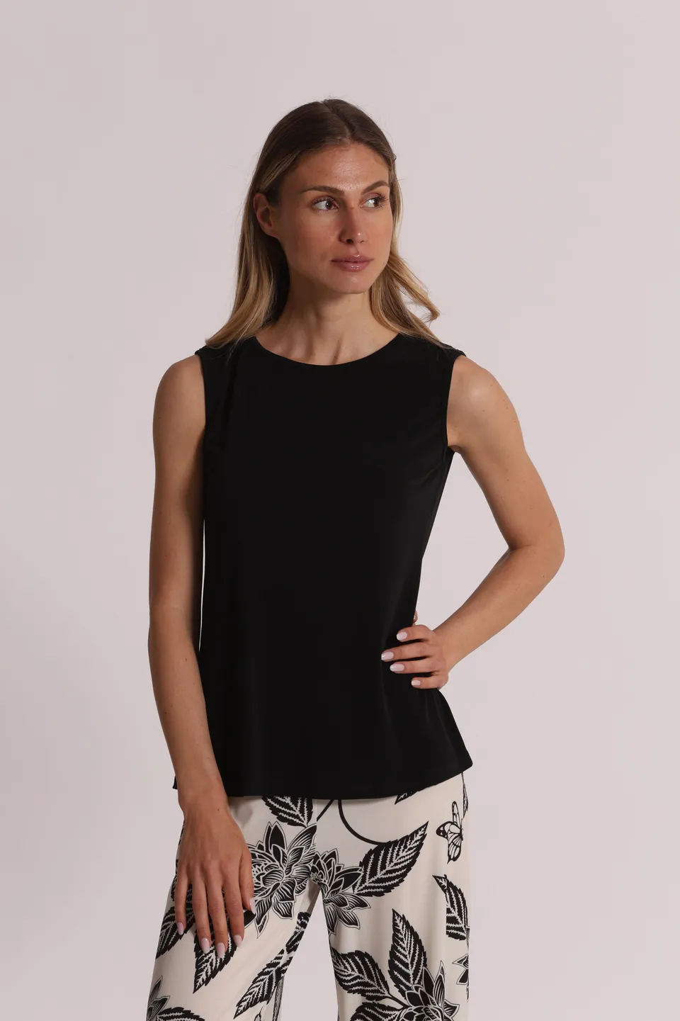 Mimi Mua Top ITY Blusa Nero Taglia S