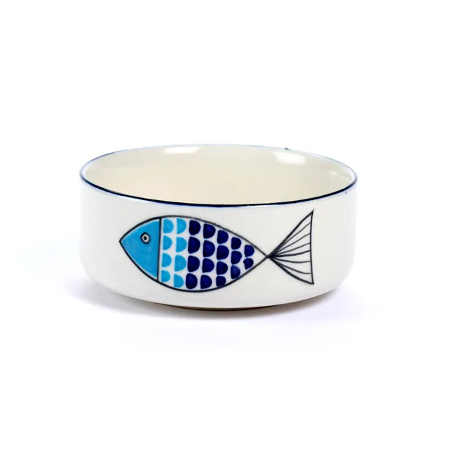 On Earth Kaa ciotola ceramica blu 12 cm