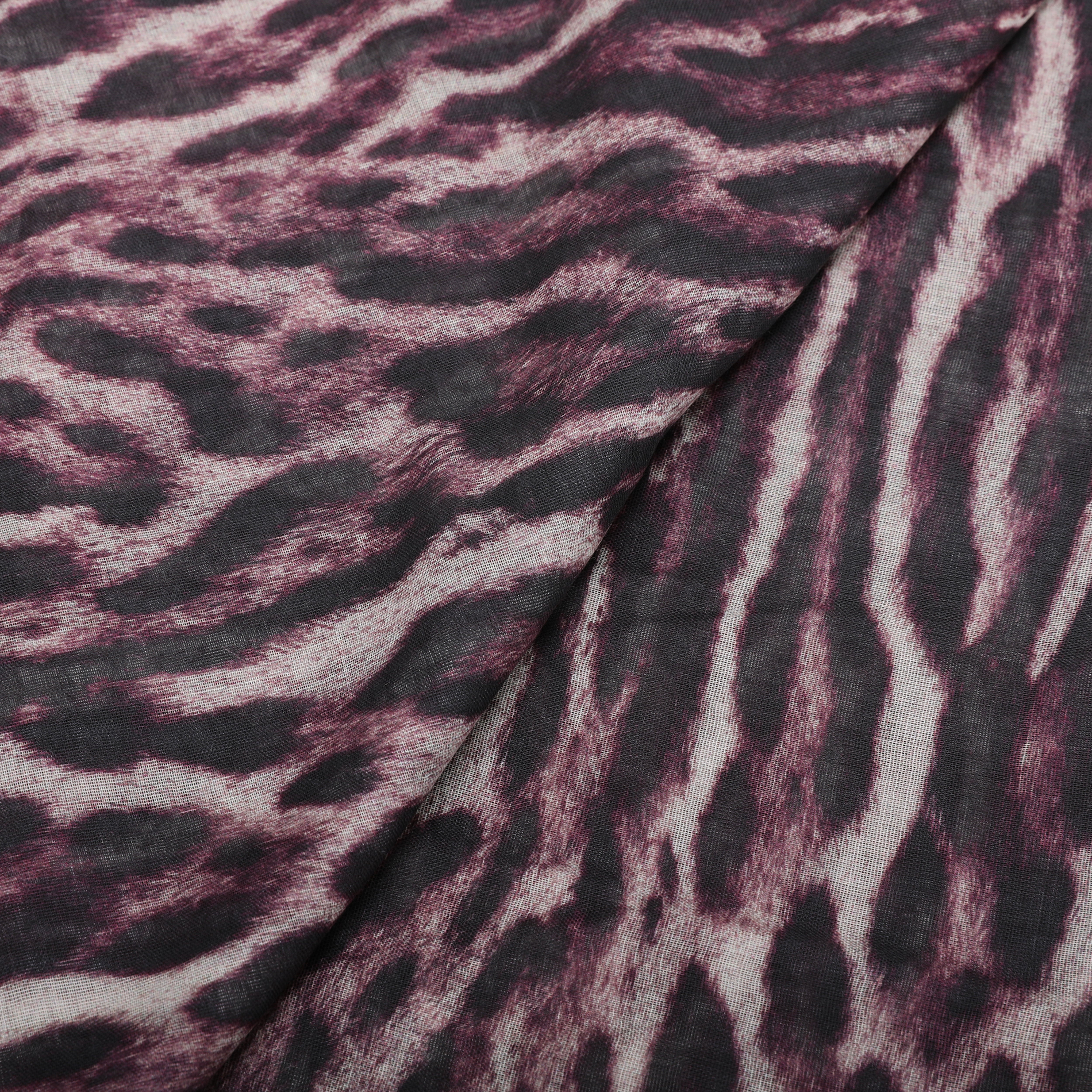 Mimi Mua Foulard Fantasia Animalier Burgundy 180x80 cm