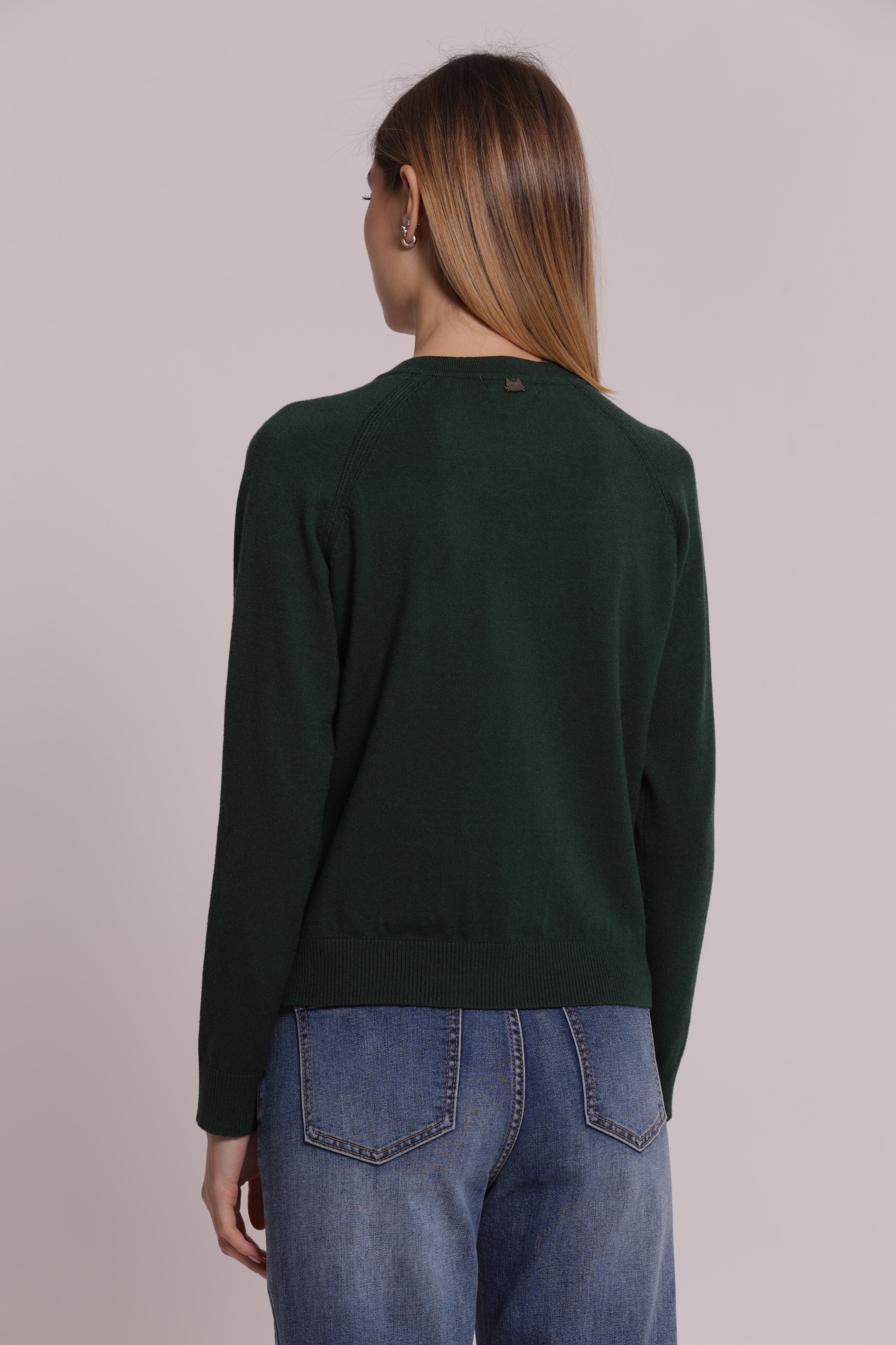 Mimi Mua Maglia Cardigan Scollo Tondo nero viscosa