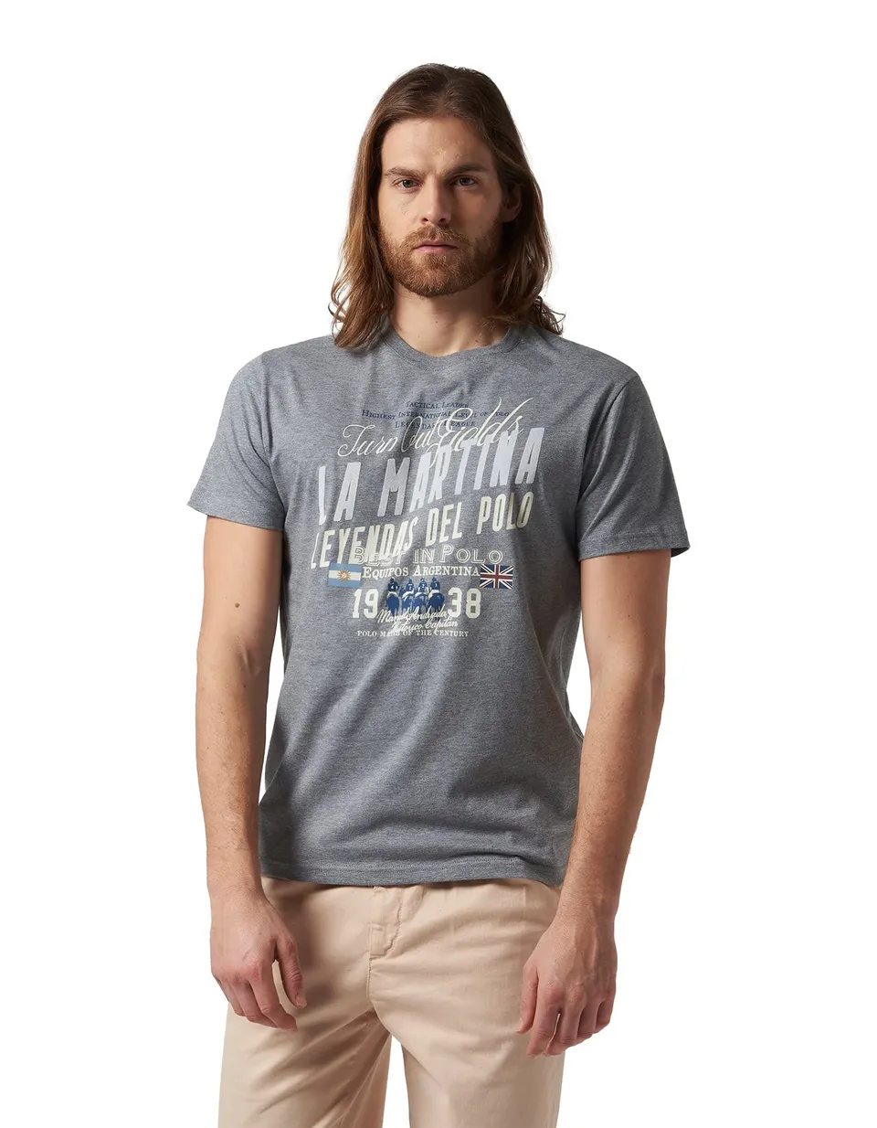 La Martina Slao T-Shirt Uomo M Cotone Girocollo