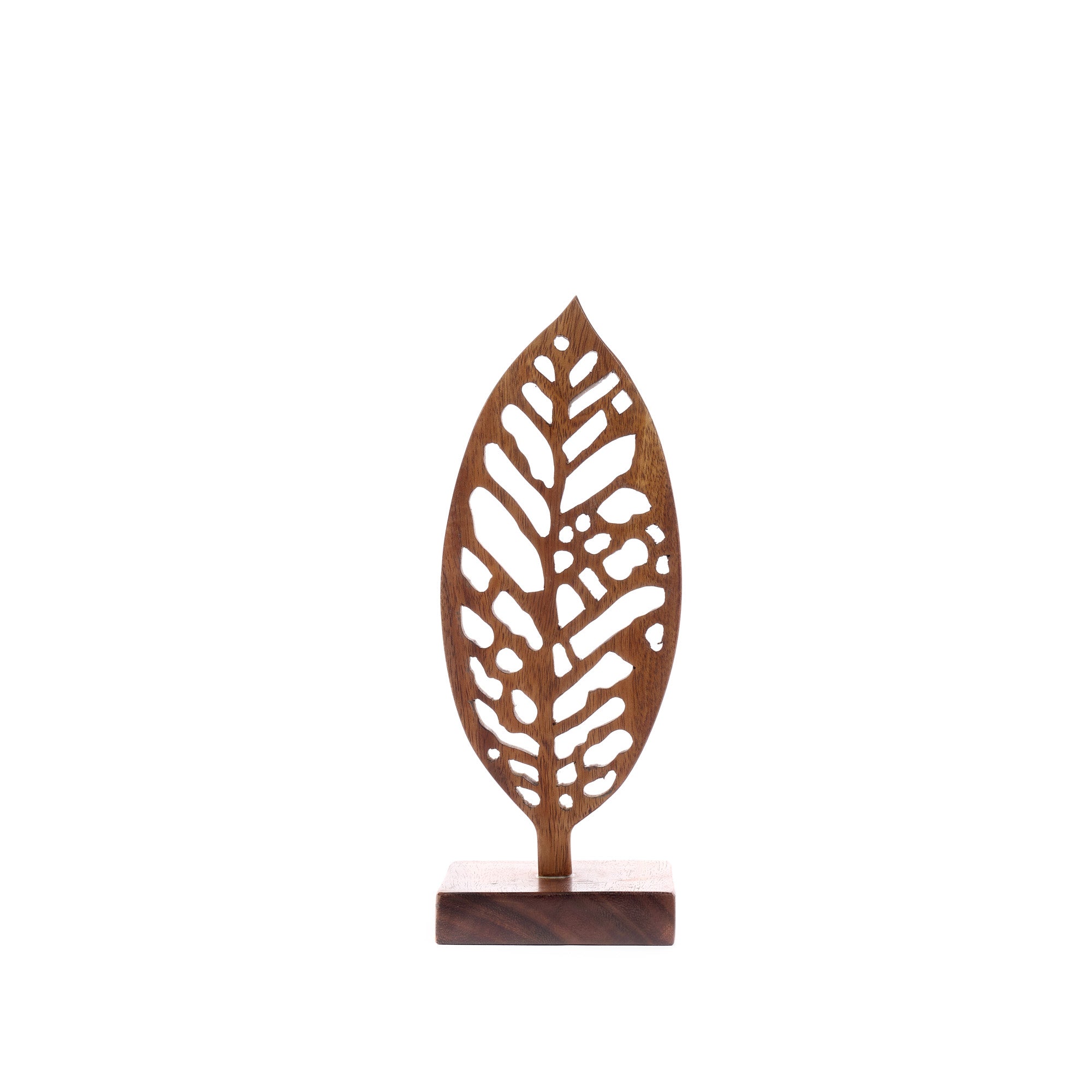 On Earth Cooperative Collection Leaf decorazione legno naturale