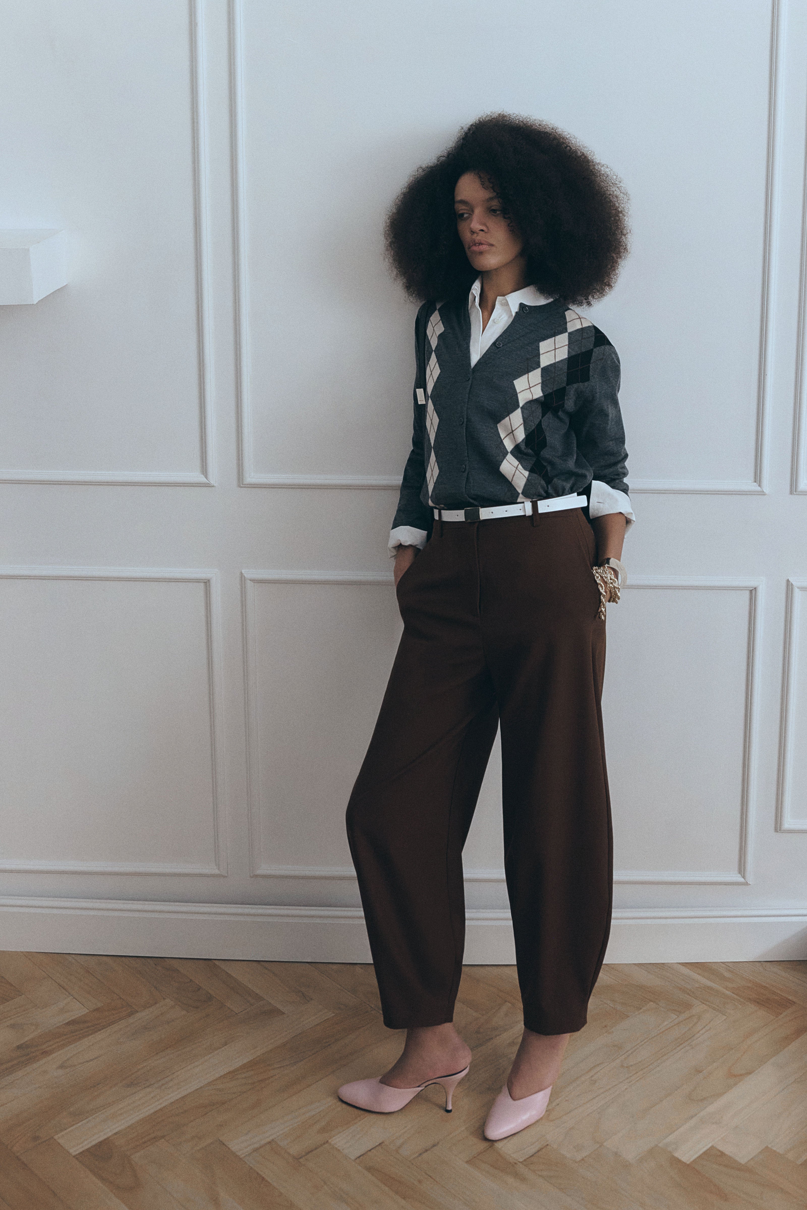 Semicouture Tessa pantalone fresco lana canyon