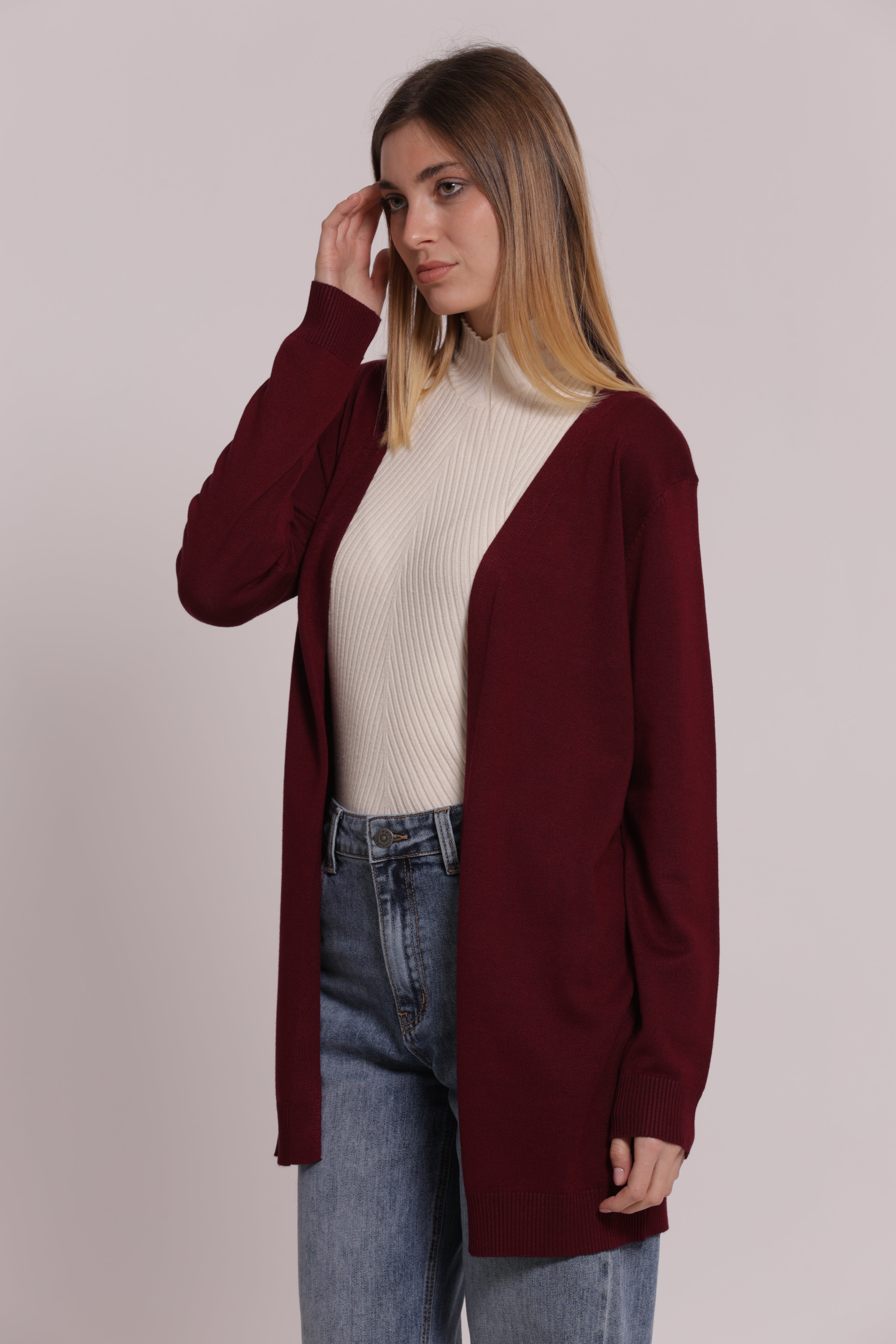 Mimi Mua Maglia Cardigan Lungo Nero