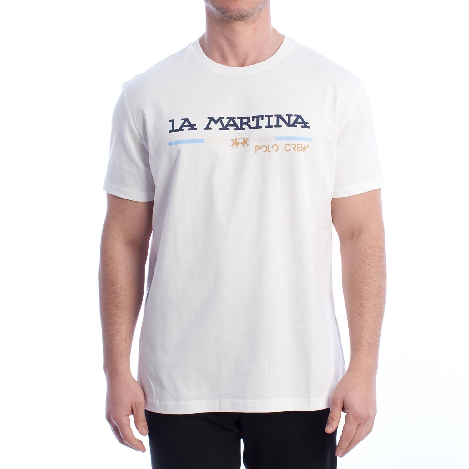 La Martina XMR311-JS206 t-shirt uomo bianca XL