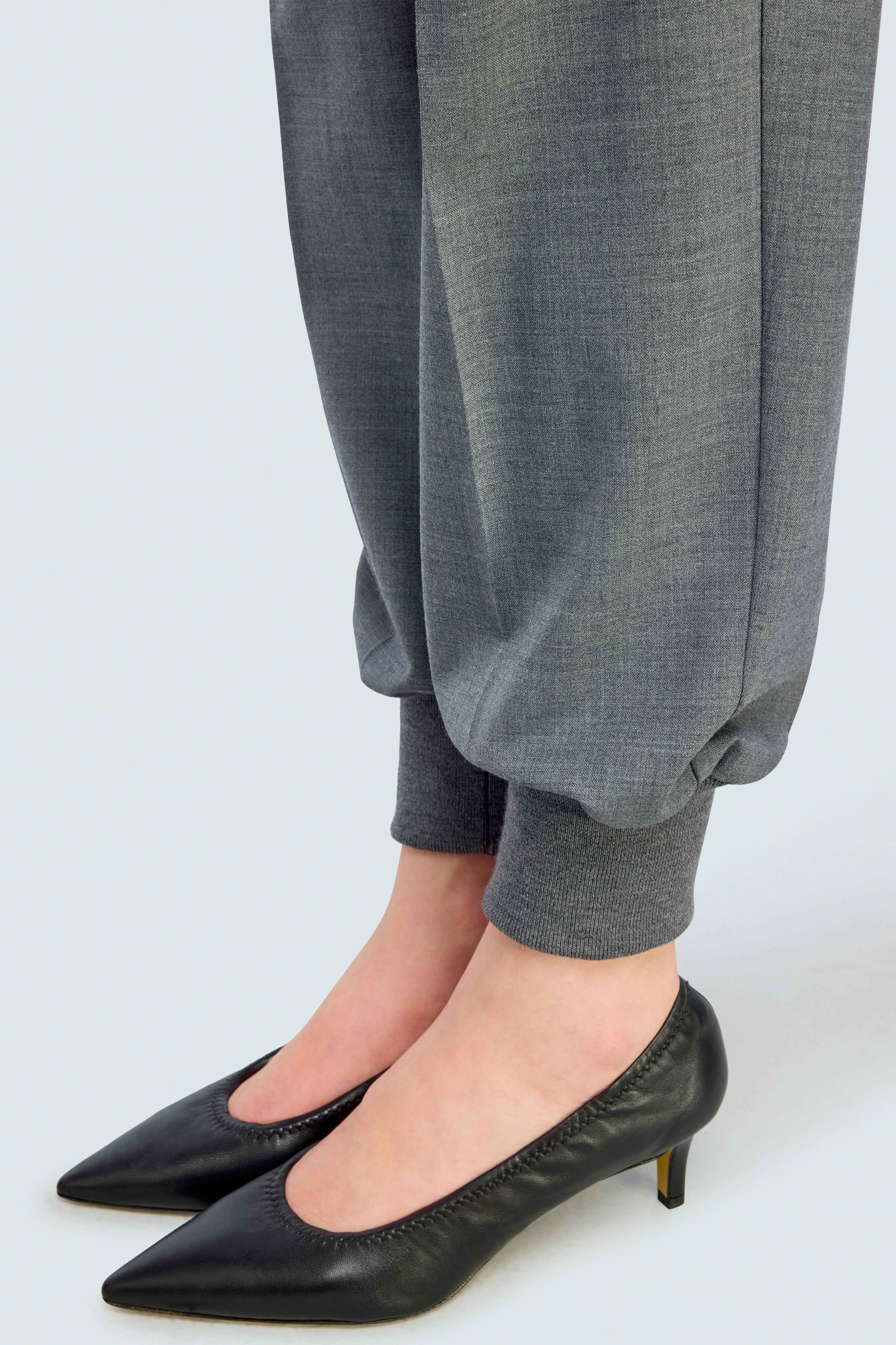 Semicouture Ambrosine pantalone fresco lana grigio