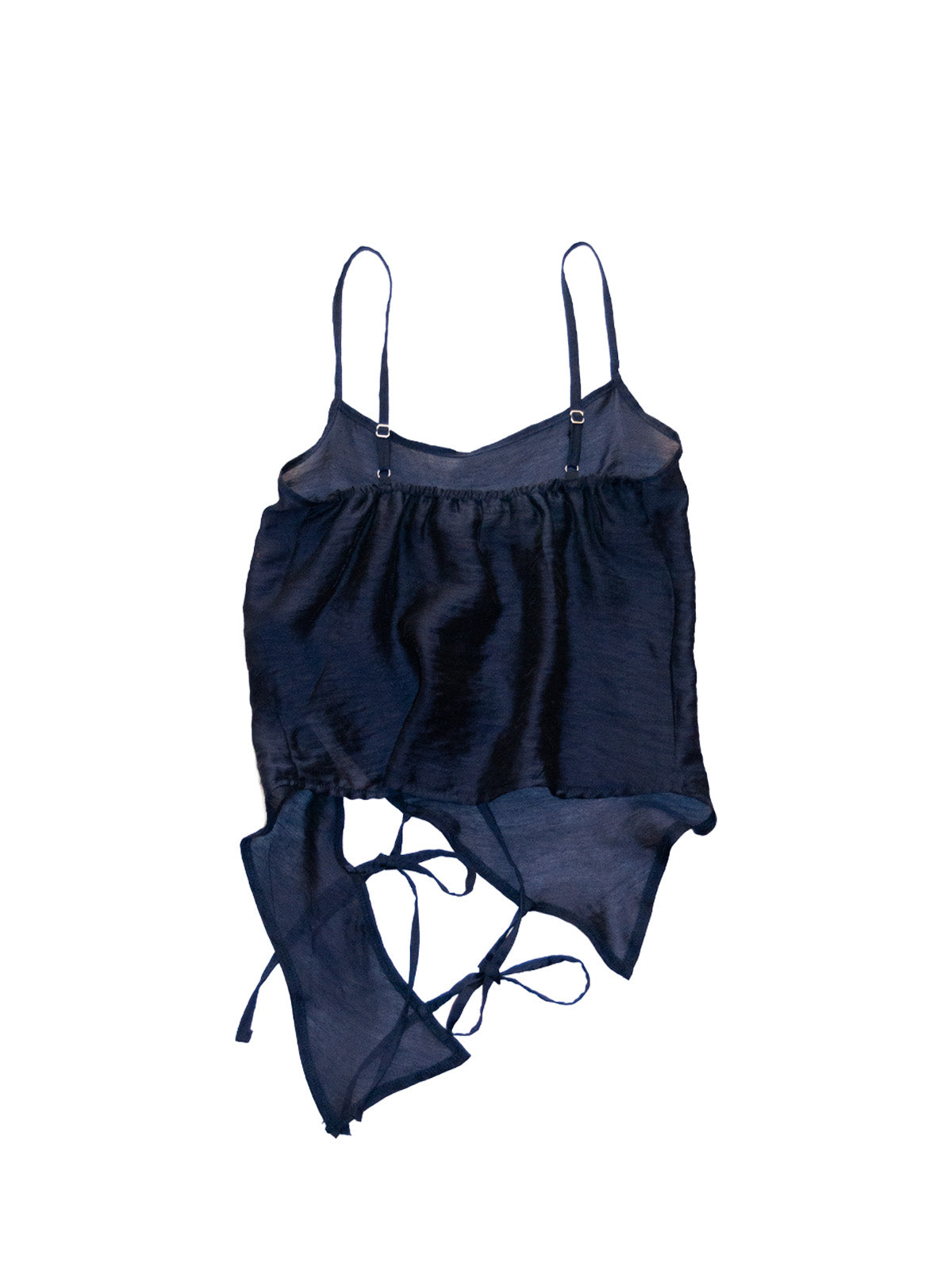 GiglioTigrato Panarea top blu notte tencel aderente