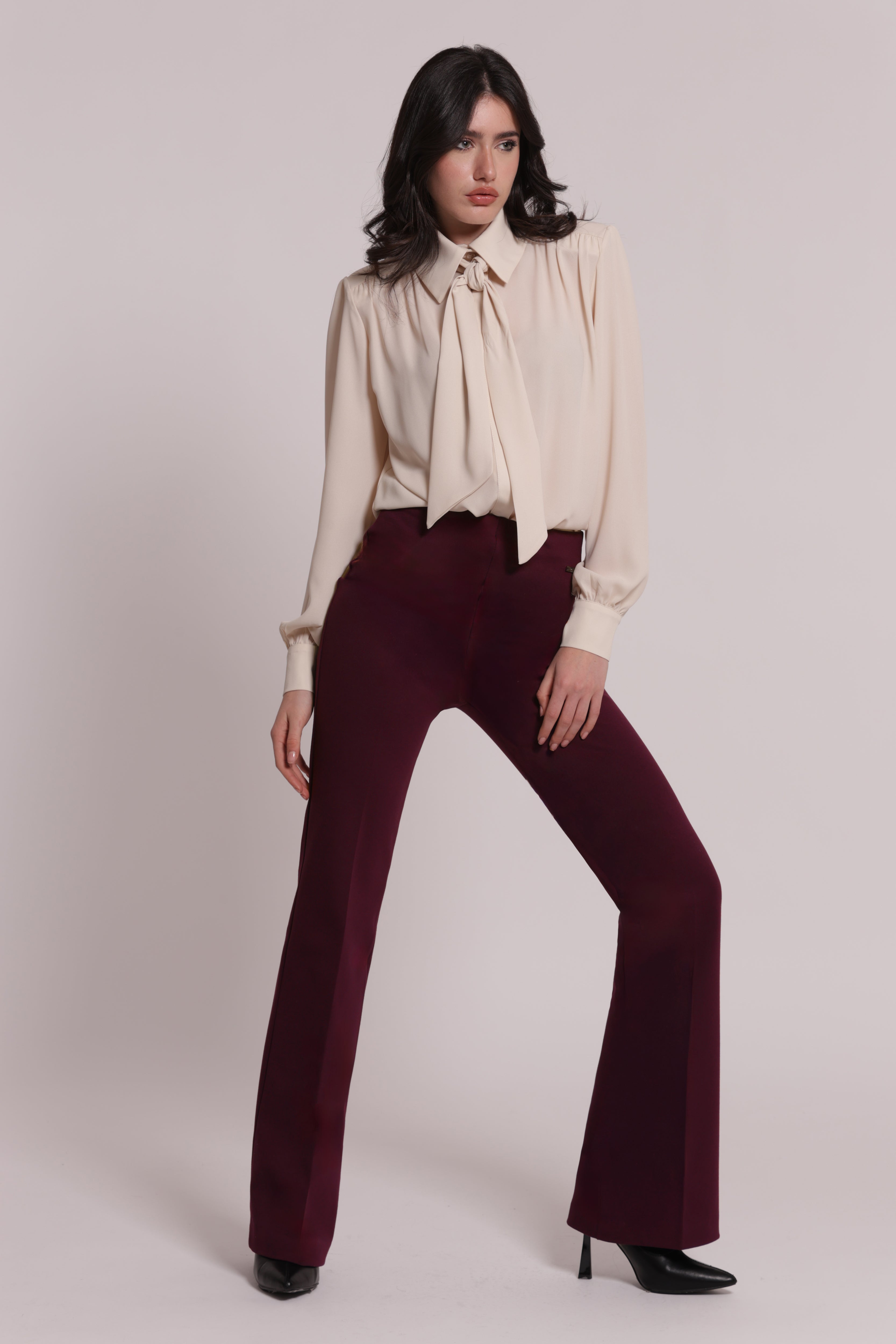 Mimi Mua Punto Milano pantalone flare elasticizzato