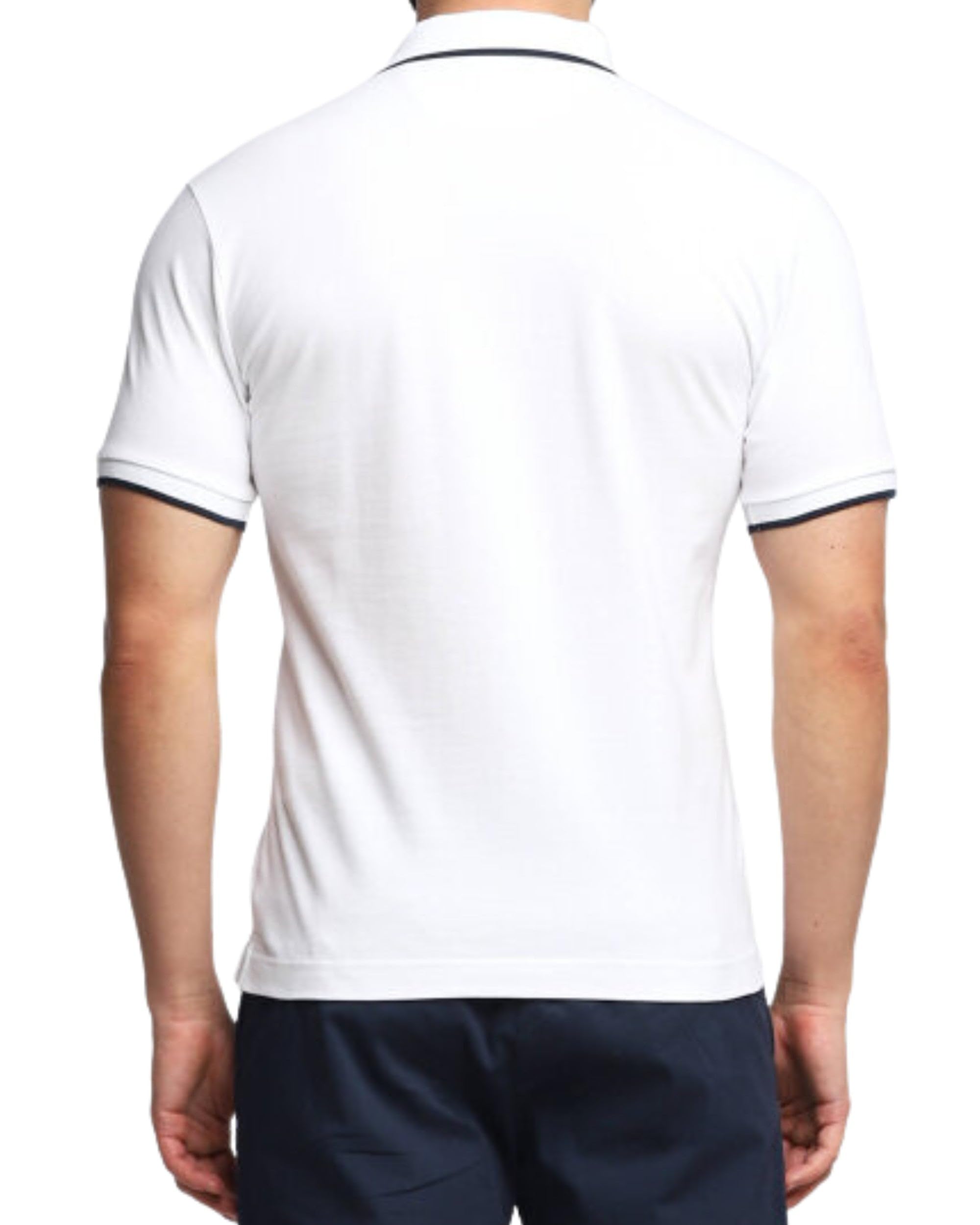 La Martina BPMP04 polo uomo cotone bianco XXL