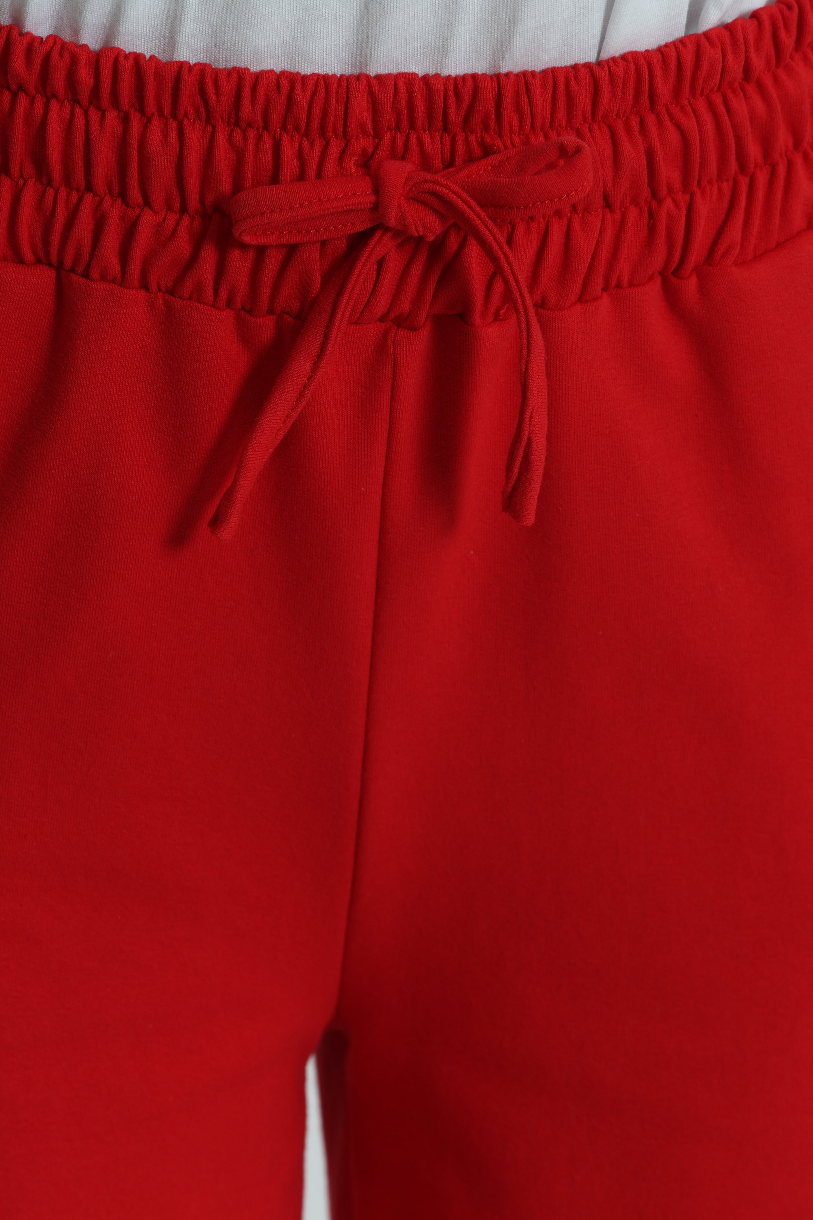 Mimi Mua Pantalone Felpa Coulisse Cotone Rosso
