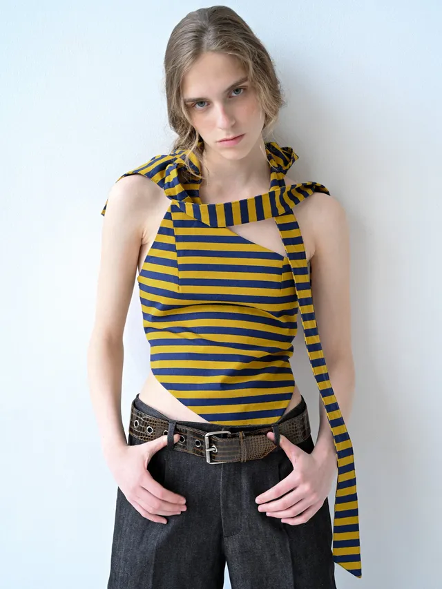 GiglioTigrato Frida Top I 26-001 top a righe cotone