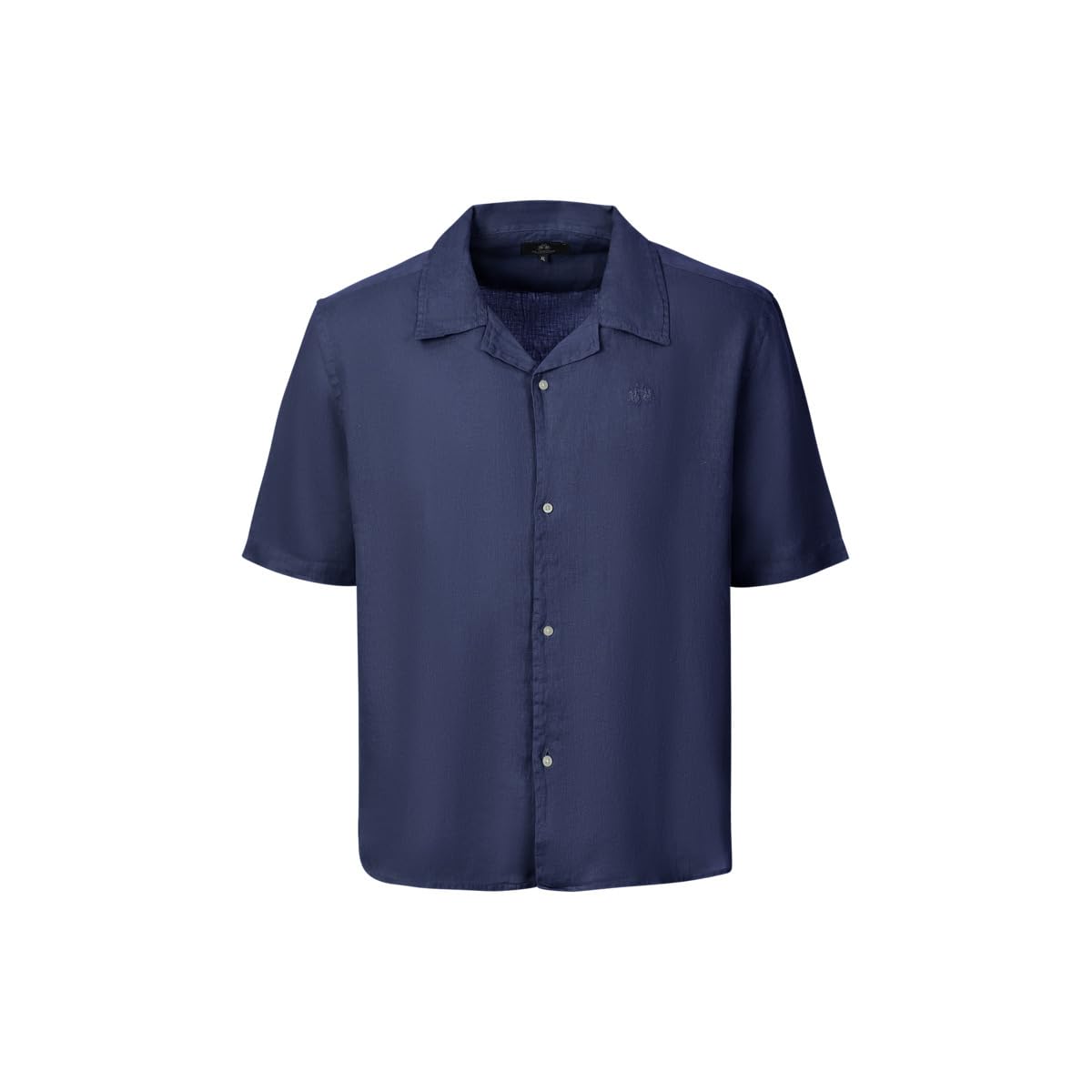 La Martina MCC025 camicia uomo verde lino manica corta
