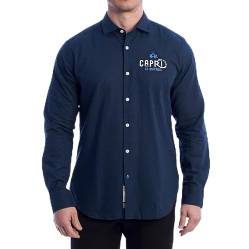 La Martina YMC312-TL072 camicia uomo lino cotone