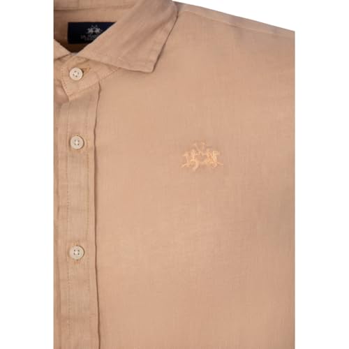 La Martina MCC007 camicia taglia S in lino
