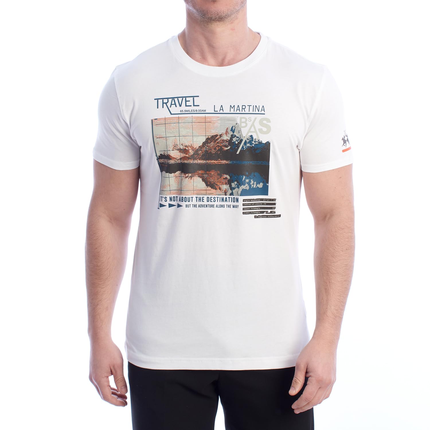 La Martina YMR312-JS206 T-shirt uomo cotone verde oliva L