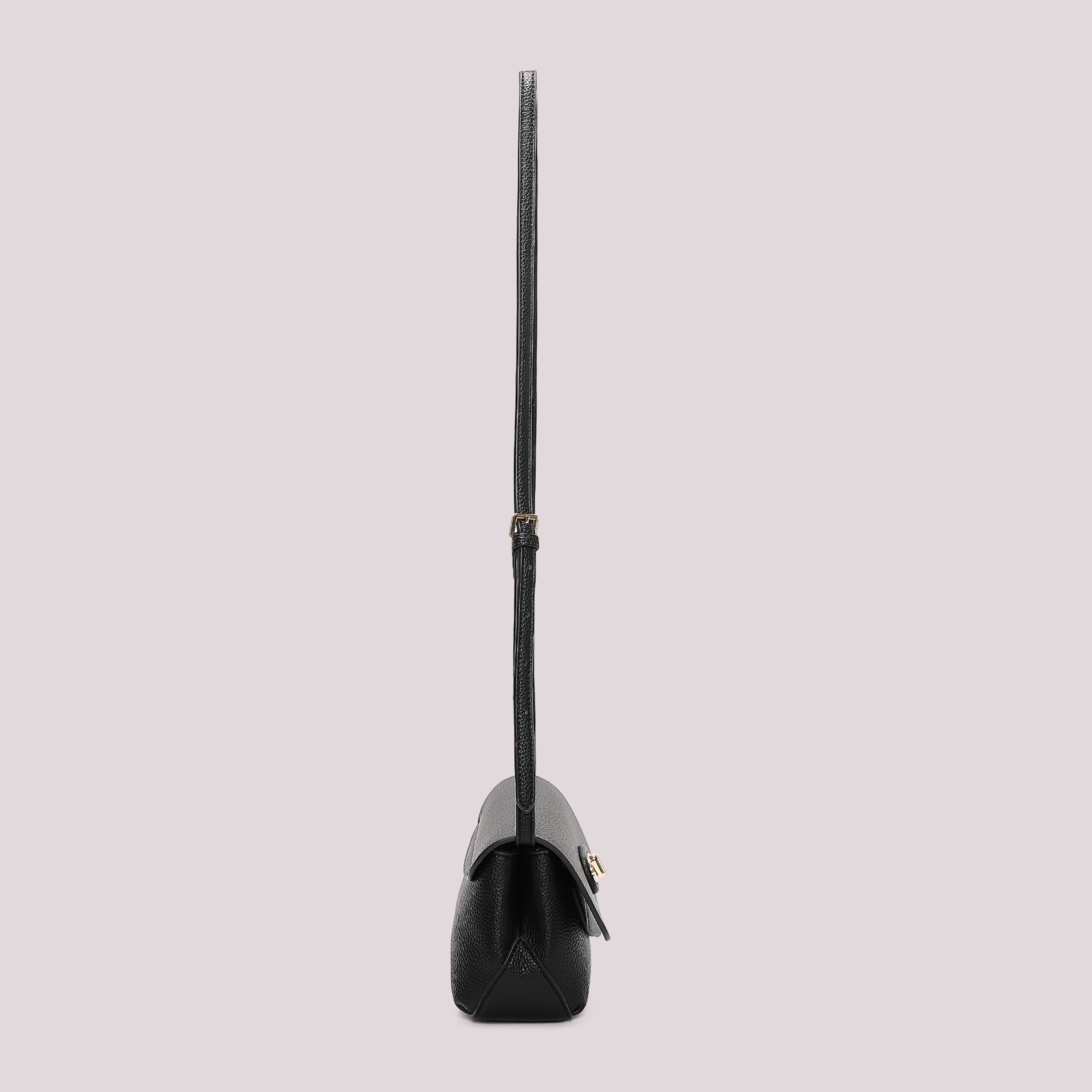 Mimi Mua Borsa a Tracolla con Patta borsetta nera 23 cm