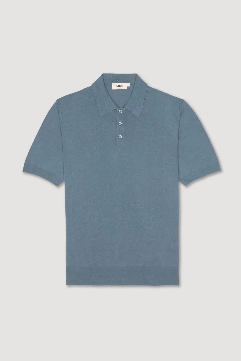 Altea polo maglia lino cotone blu
