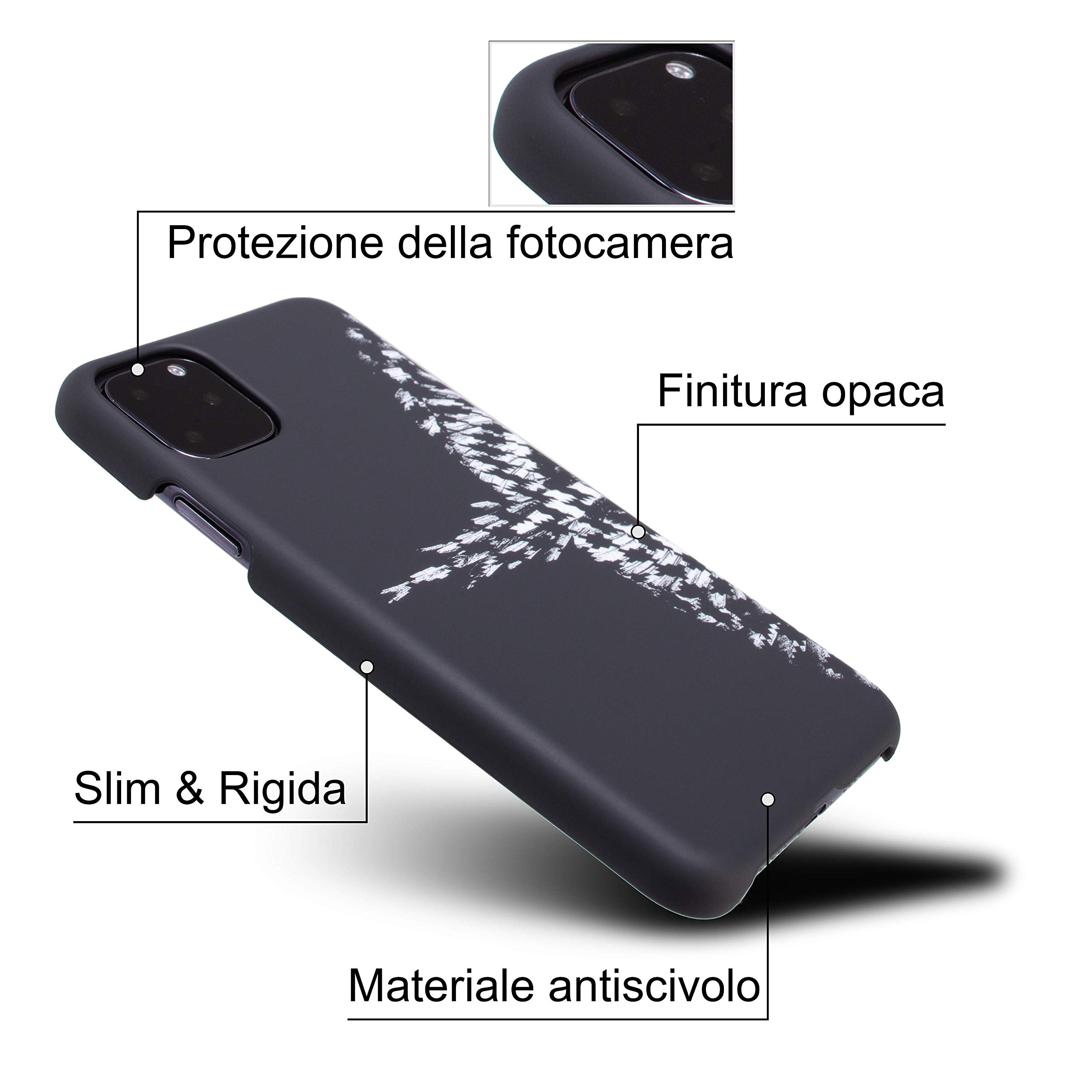 Marcelo Burlon County of Milan custodia iPhone 11 Pro Max rigida 9H