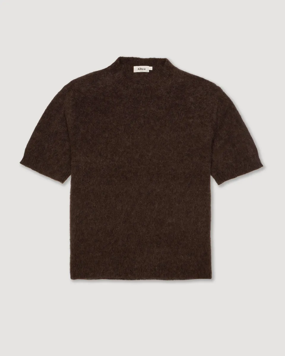 Altea maglia girocollo alpaca moro