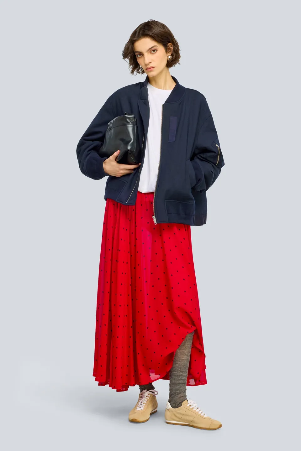 Semicouture Ariella bomber blue fresco lana