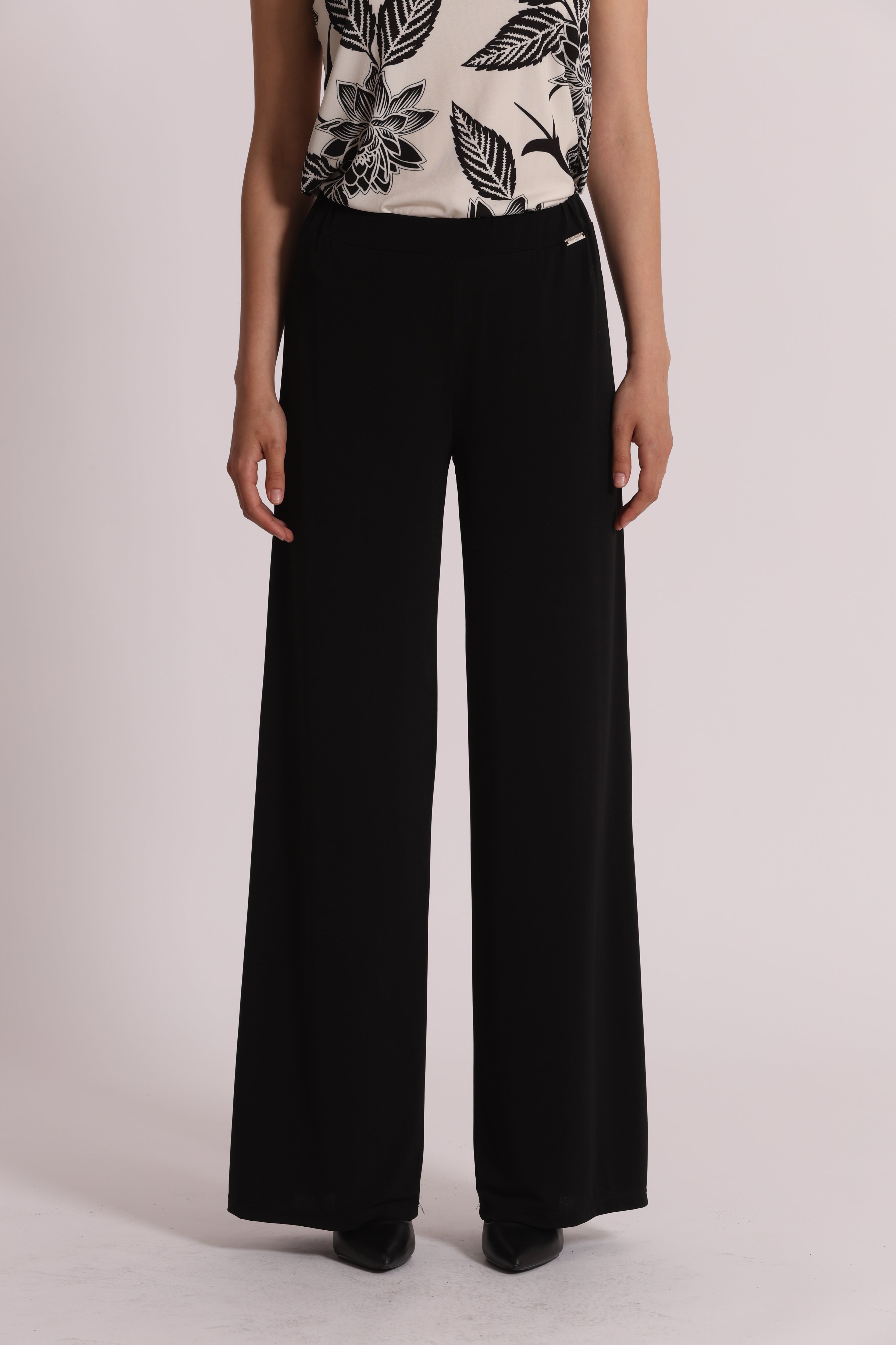 Mimi Mua Pantalone in Ity pantalone nero elasticizzato