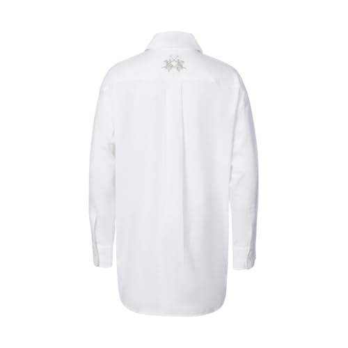 La Martina WCC005 camicia donna L popeline oversize