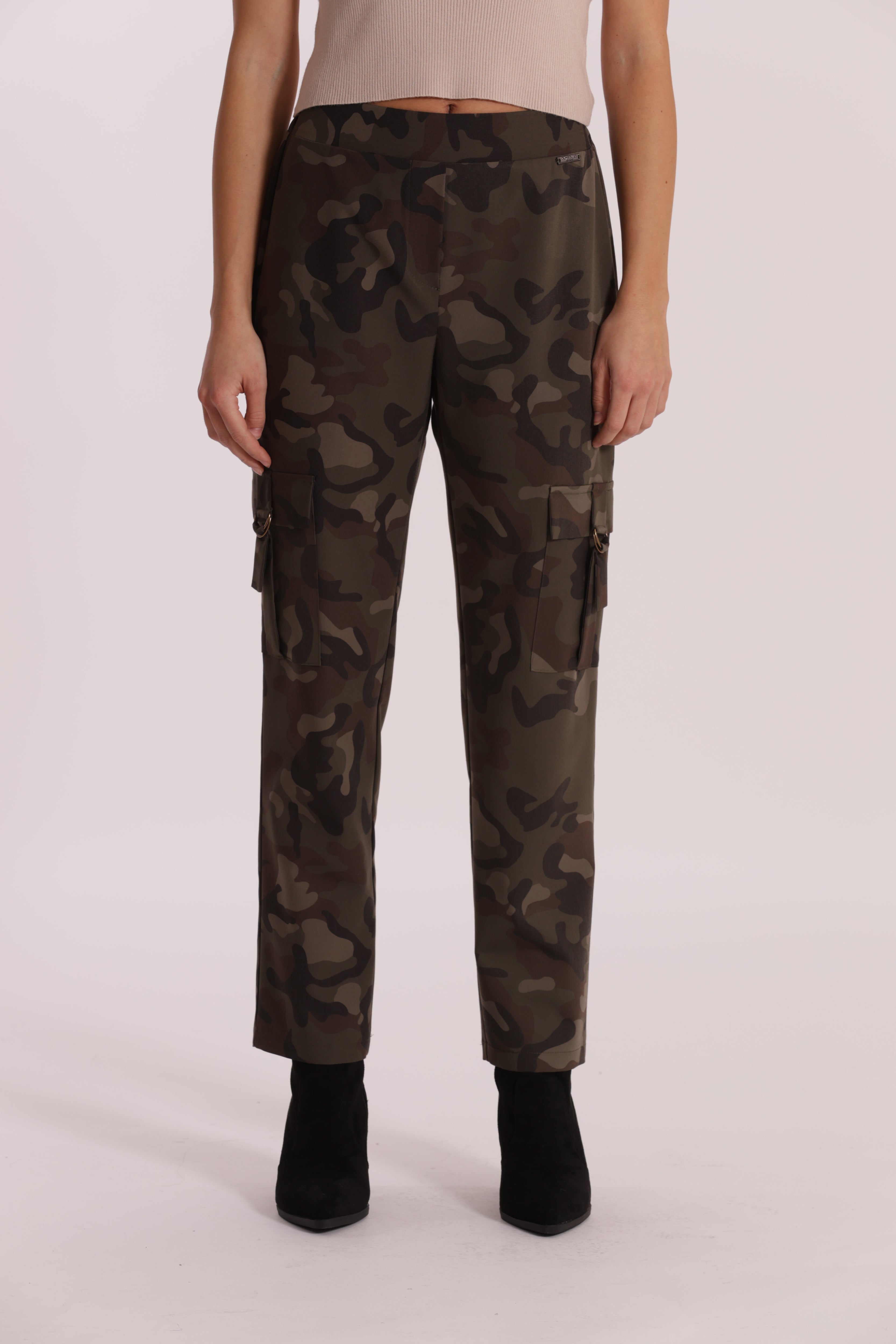 Mimi Mua Camouflage pantalone verde militare