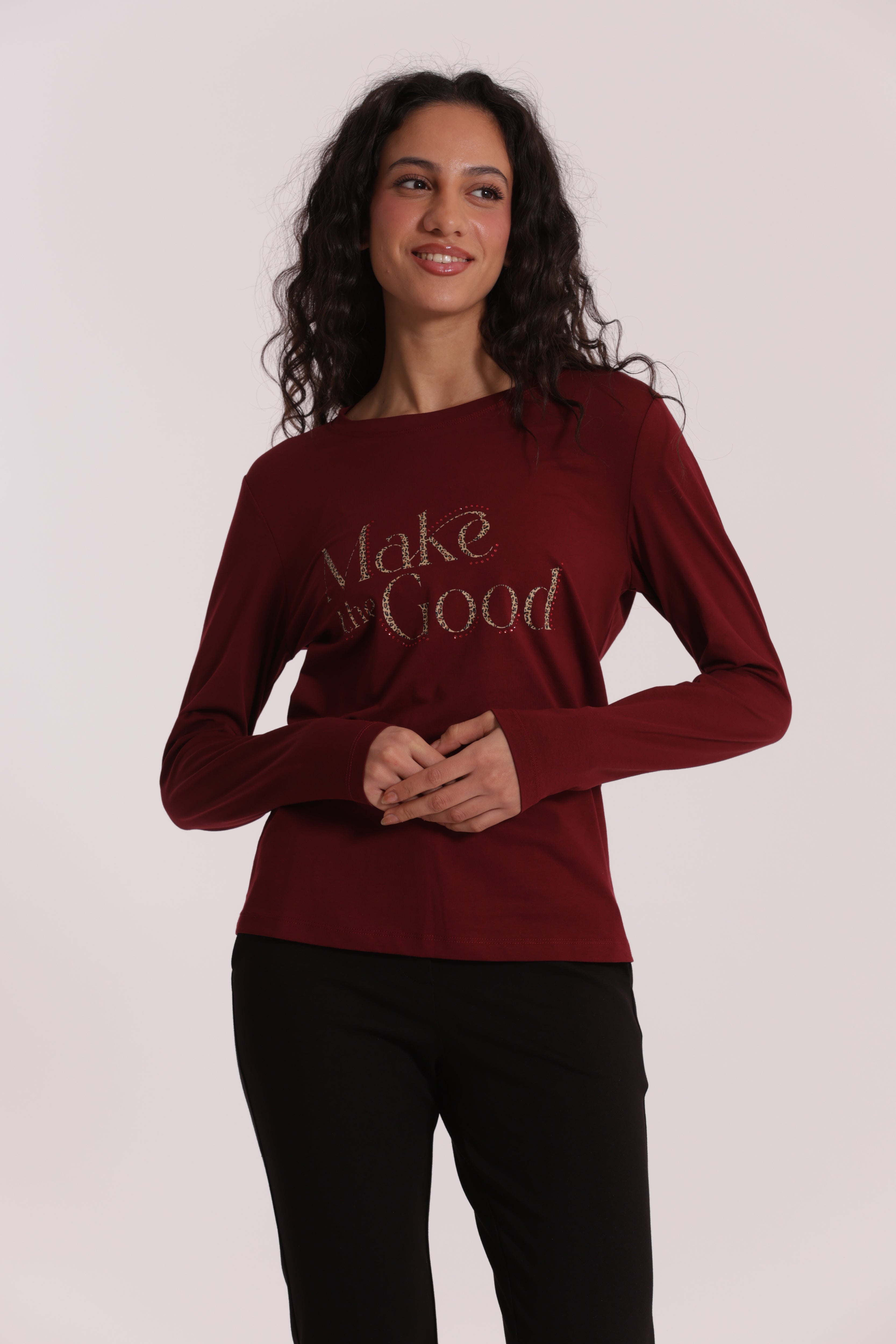 Mimi Mua Make The Good t-shirt bianca cotone