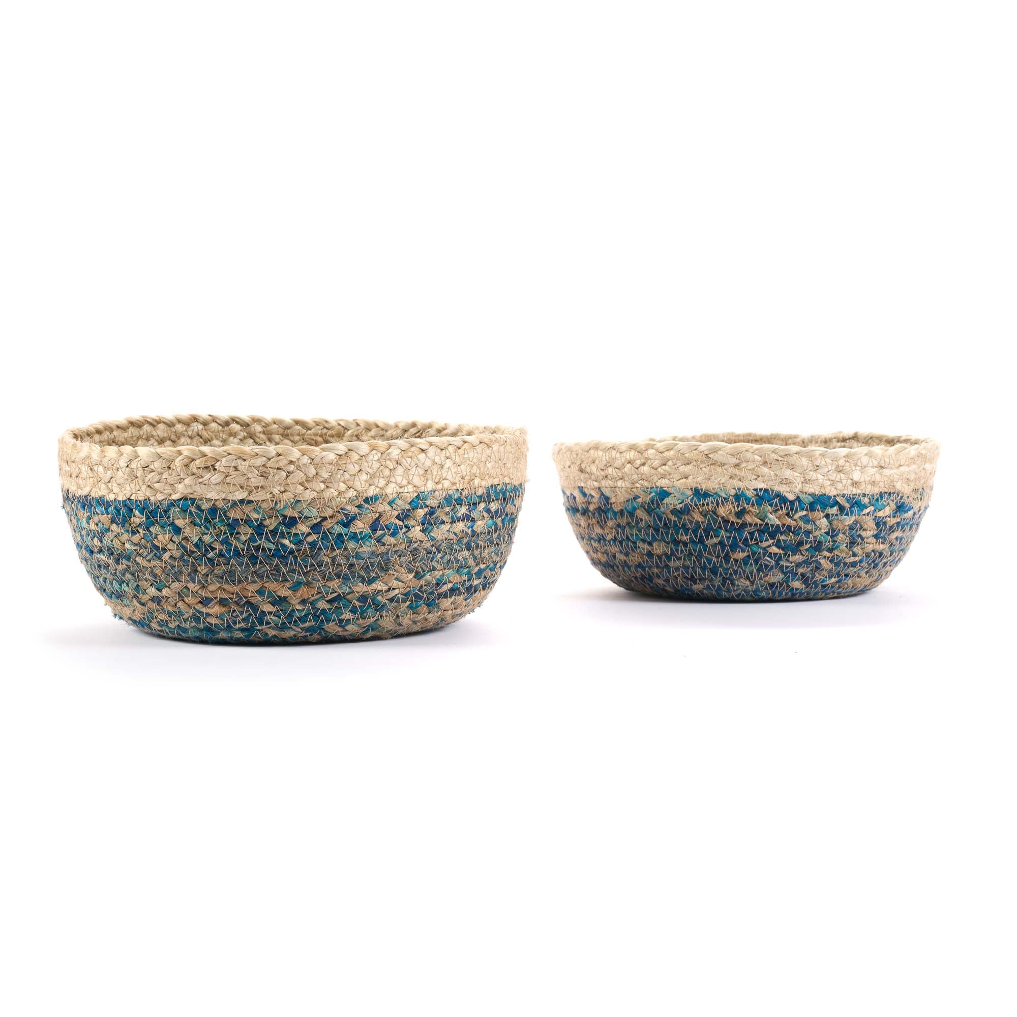 On Earth Braided set 2 cesti juta blu 20+23 cm