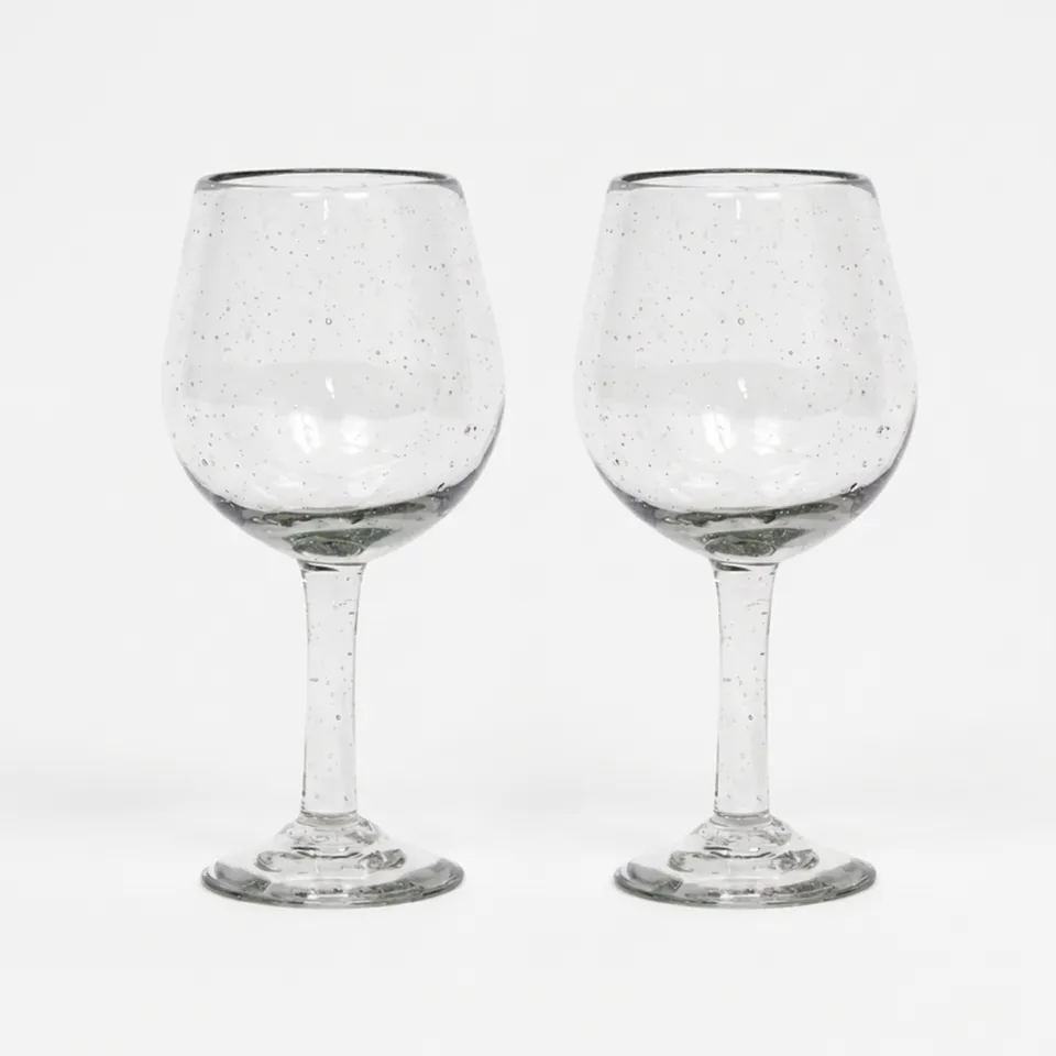 On Earth Cooperative Collection Trasparenze 2 bicchieri vetro 18 cm