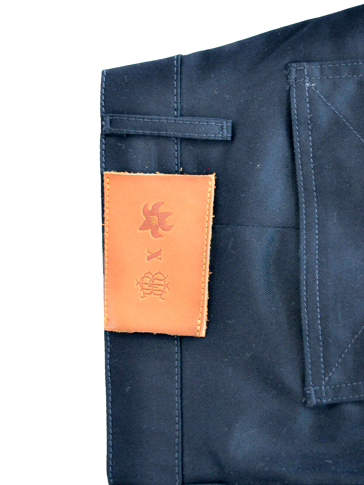 GiglioTigrato Diana Trousers pantaloni blu cotone upcycled