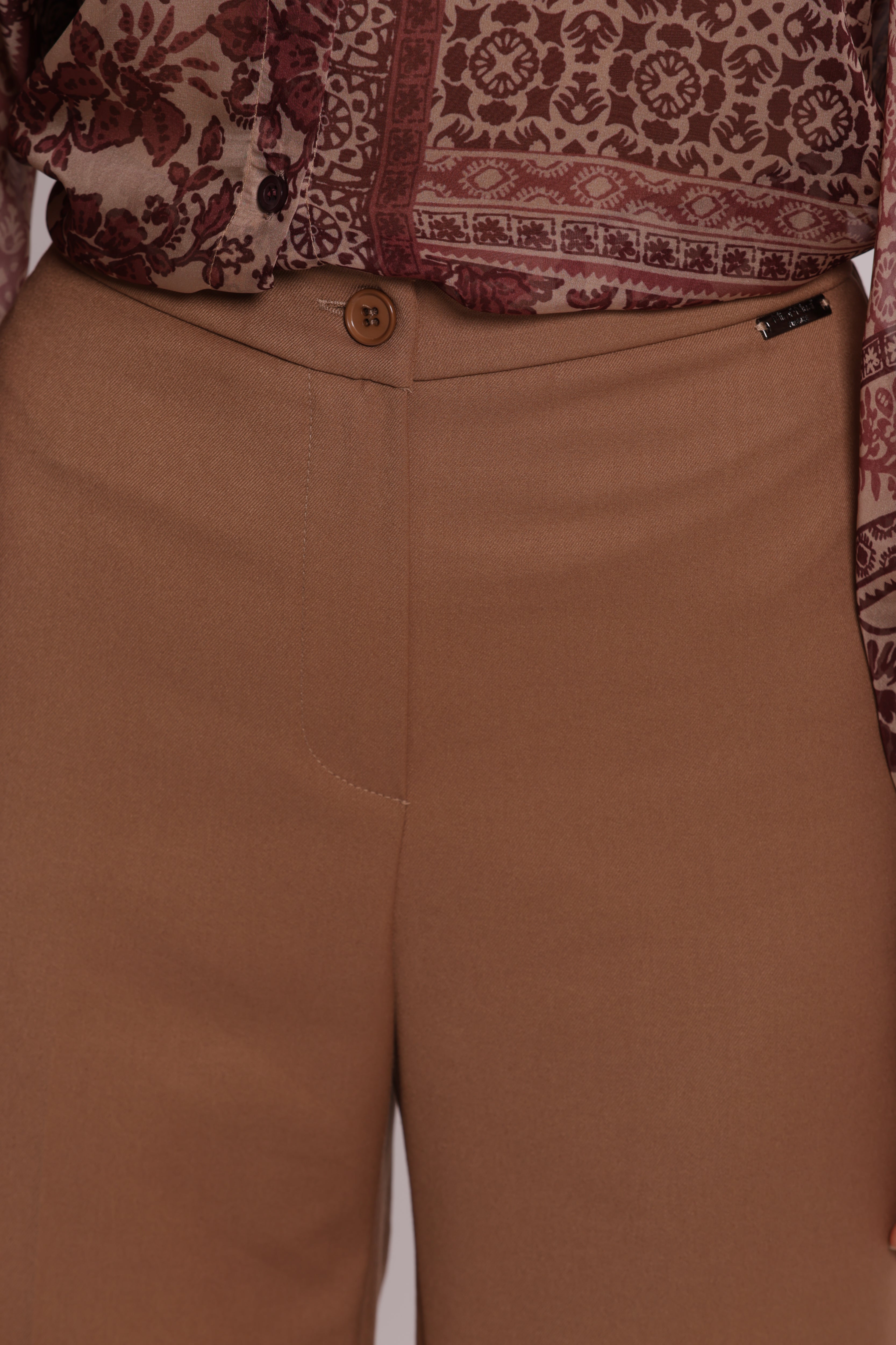 Mimi Mua Pantalone Palazzo con Elastico Dietro Vanz Nero