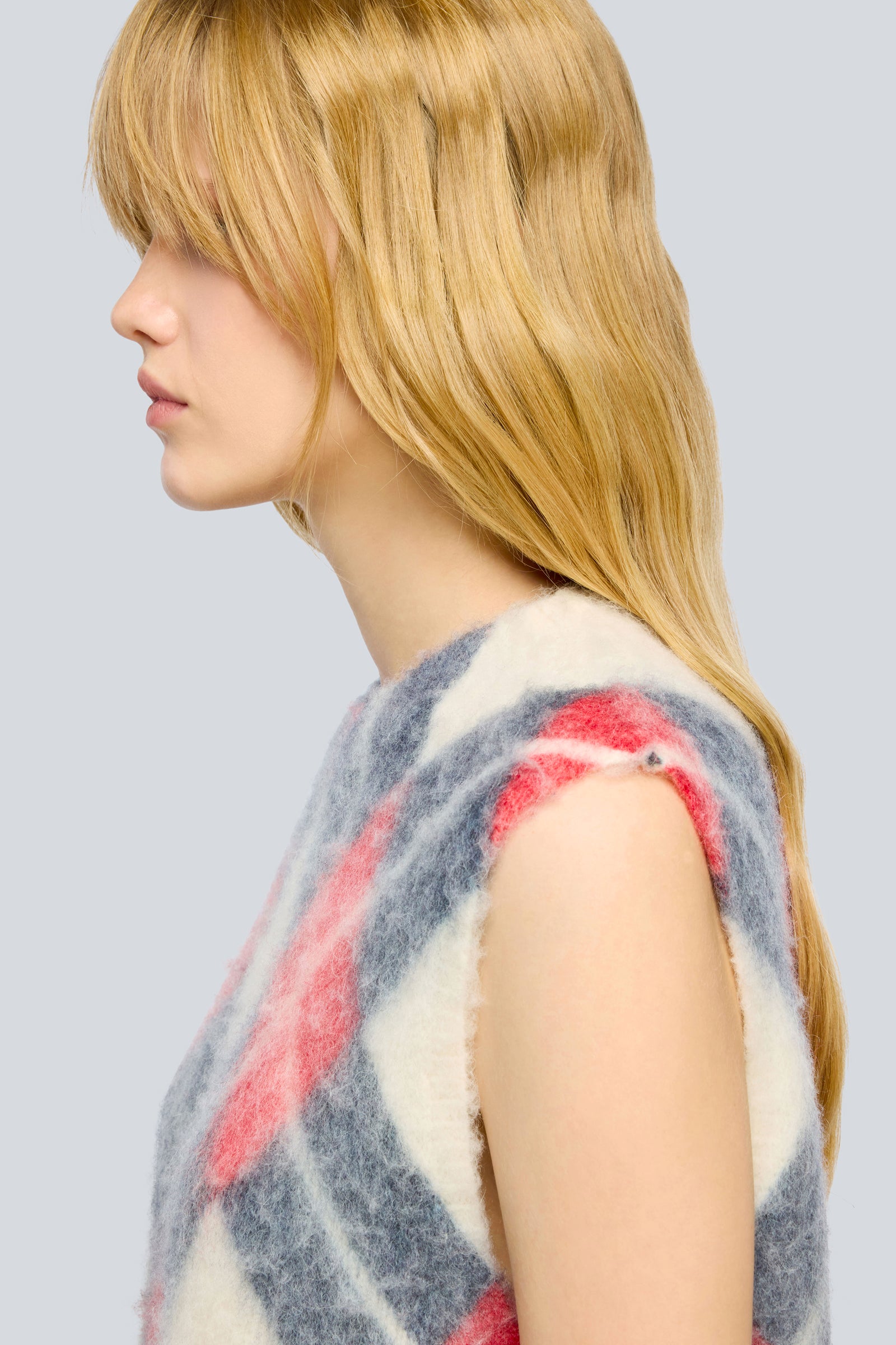 Semicouture Hailey gilet rombi avio alpaca