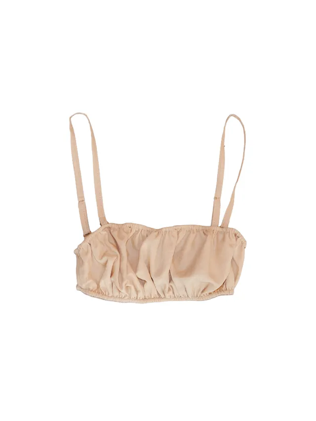 Giglio Tigrato Palawi bralette cotone crema ricamato