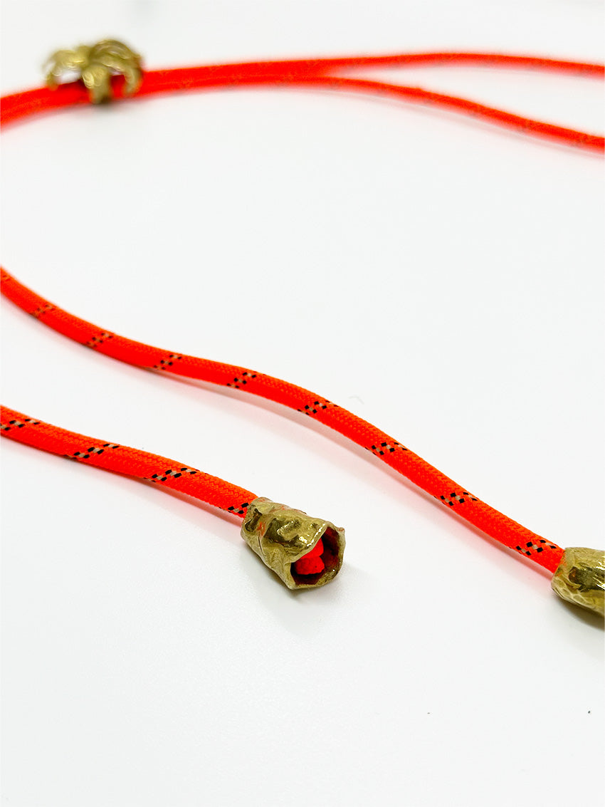 GiglioTigrato Bolo Tie gioiello arancione bronzo