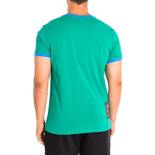 La Martina TMR312-JS206 t-shirt uomo verde blu