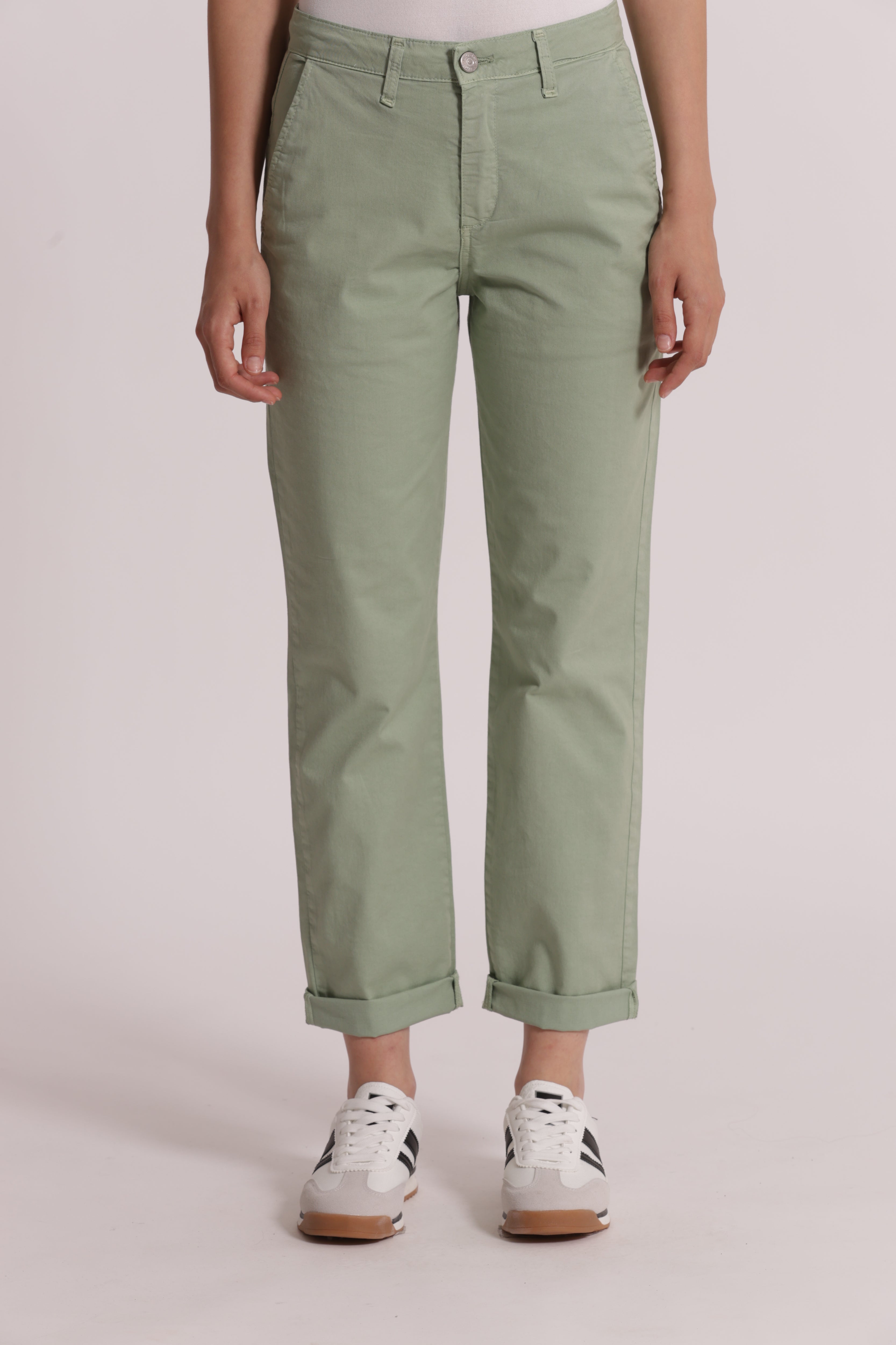 Mimi Mua Chinos pantalone burro cotone