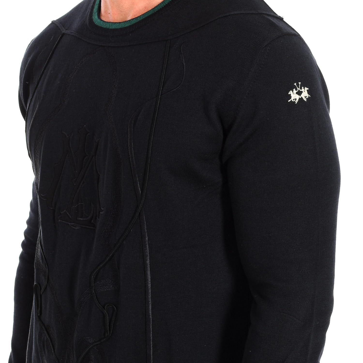 La Martina RMS301-XC008 maglia uomo manica lunga classica