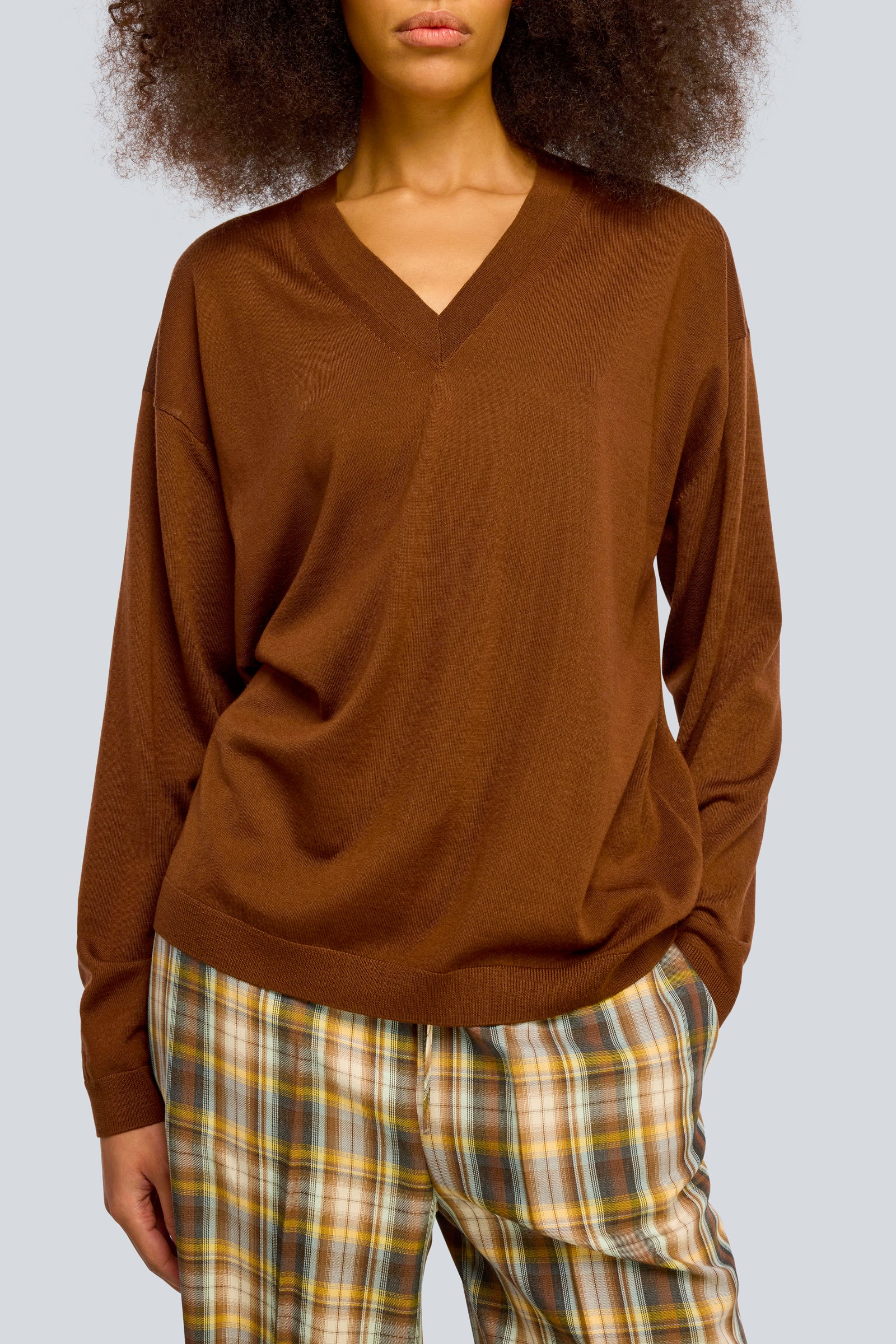 Semicouture Jade maglia scollo v canyon