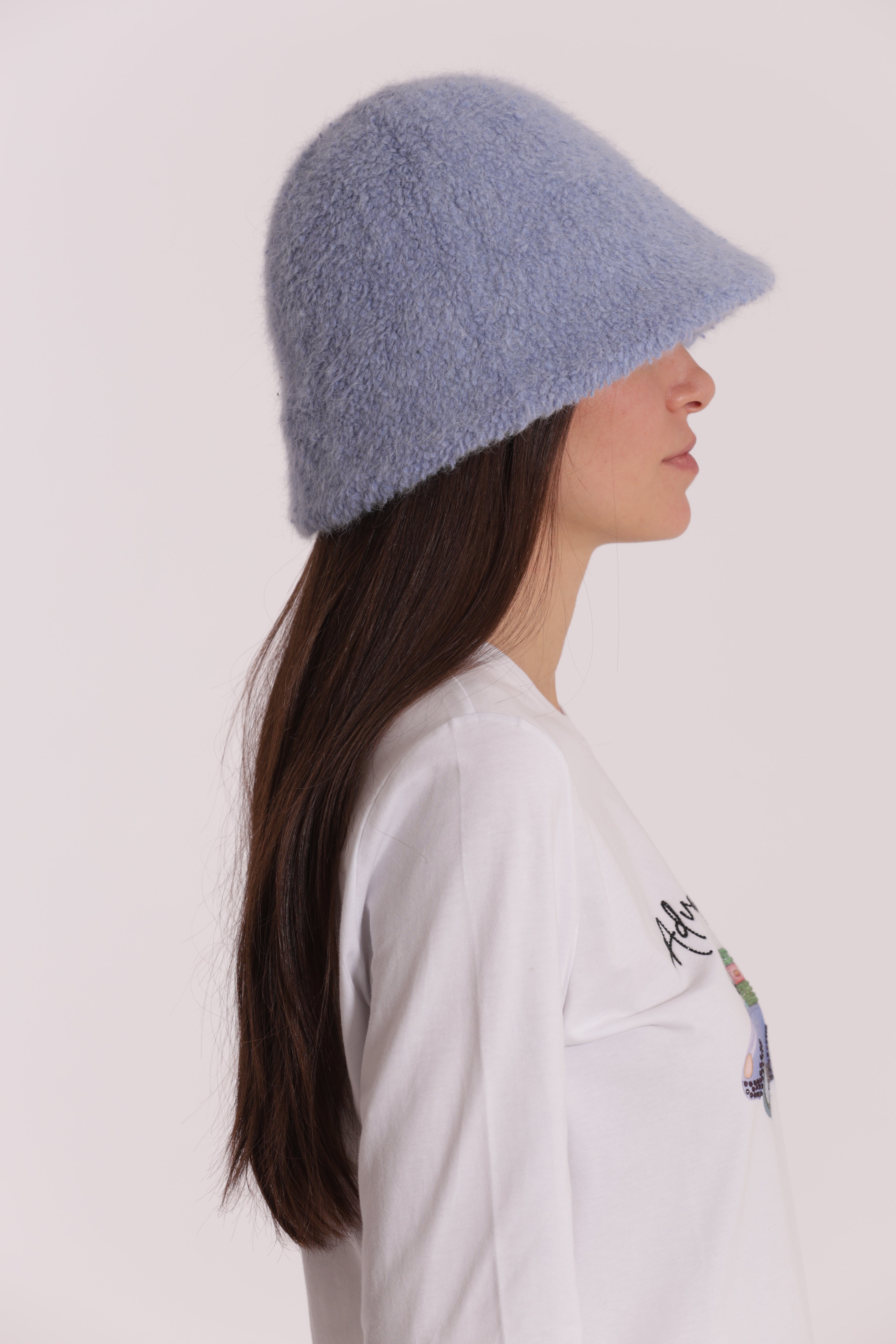 Mimi Mua Cloche Teddy cappello nero caldo