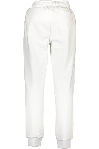 La Martina pantalone uomo taglia L bianco cotone con ricamo