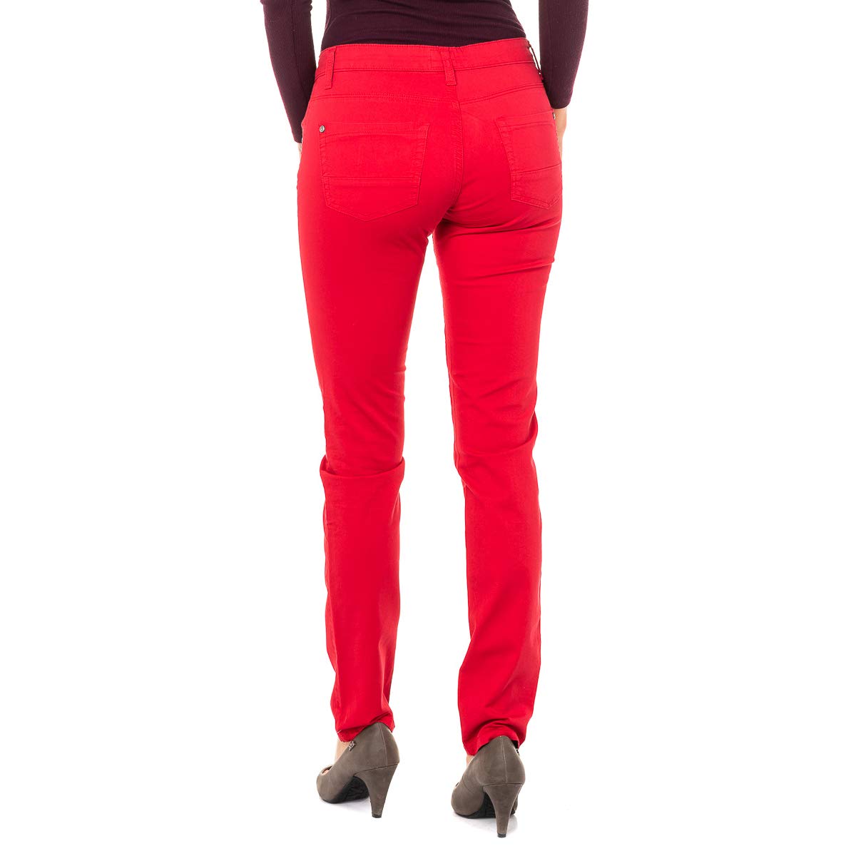 La Martina LWT006 Pantaloni Donna Skinny Rossi